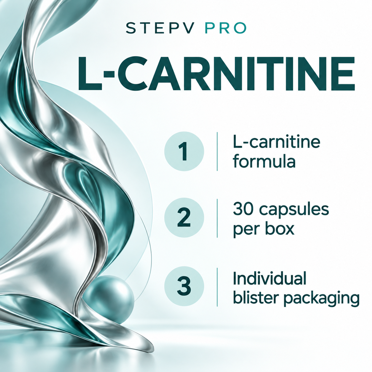 STEPV PRO L-Carnitine • 30 Capsules Features EN
