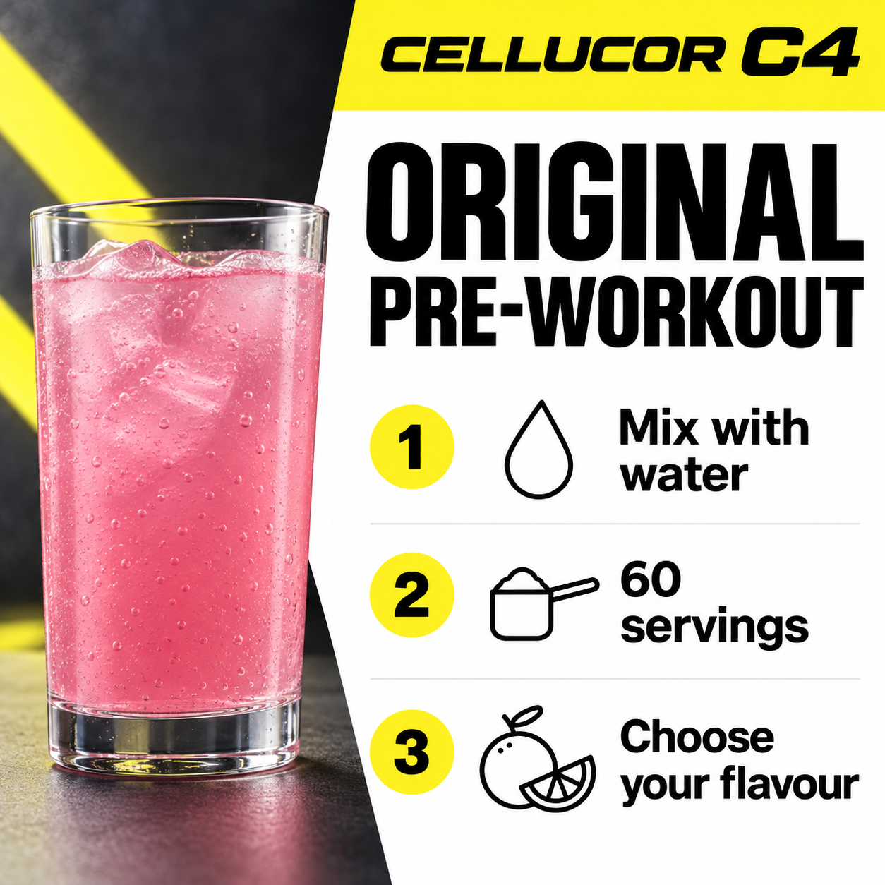 CELLUCOR C4 Original Pre-Workout • 60 Servings Features EN