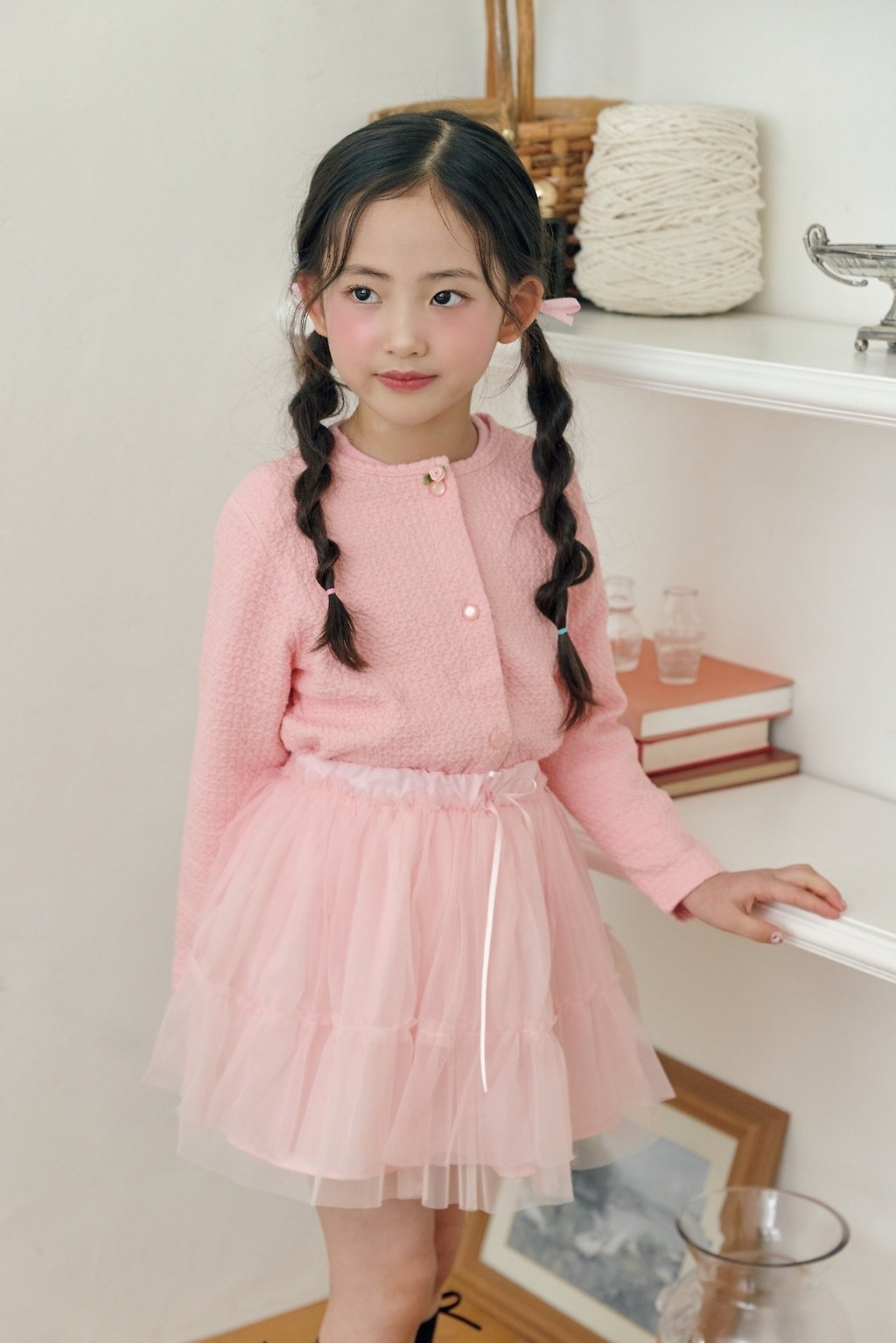 正韓秋bbb 兩色芭蕾女孩的紗裙