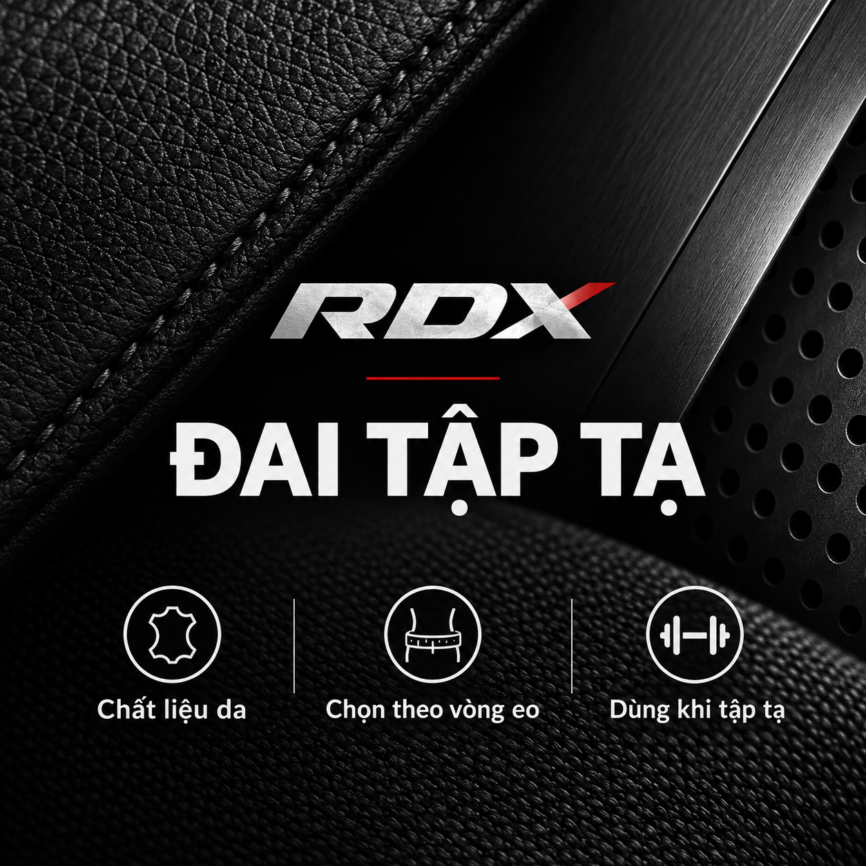 RDX Đai Da Tập Tạ Features VI