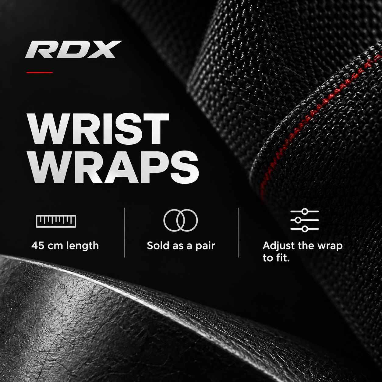 RDX Wrist Wraps 45 cm Features EN