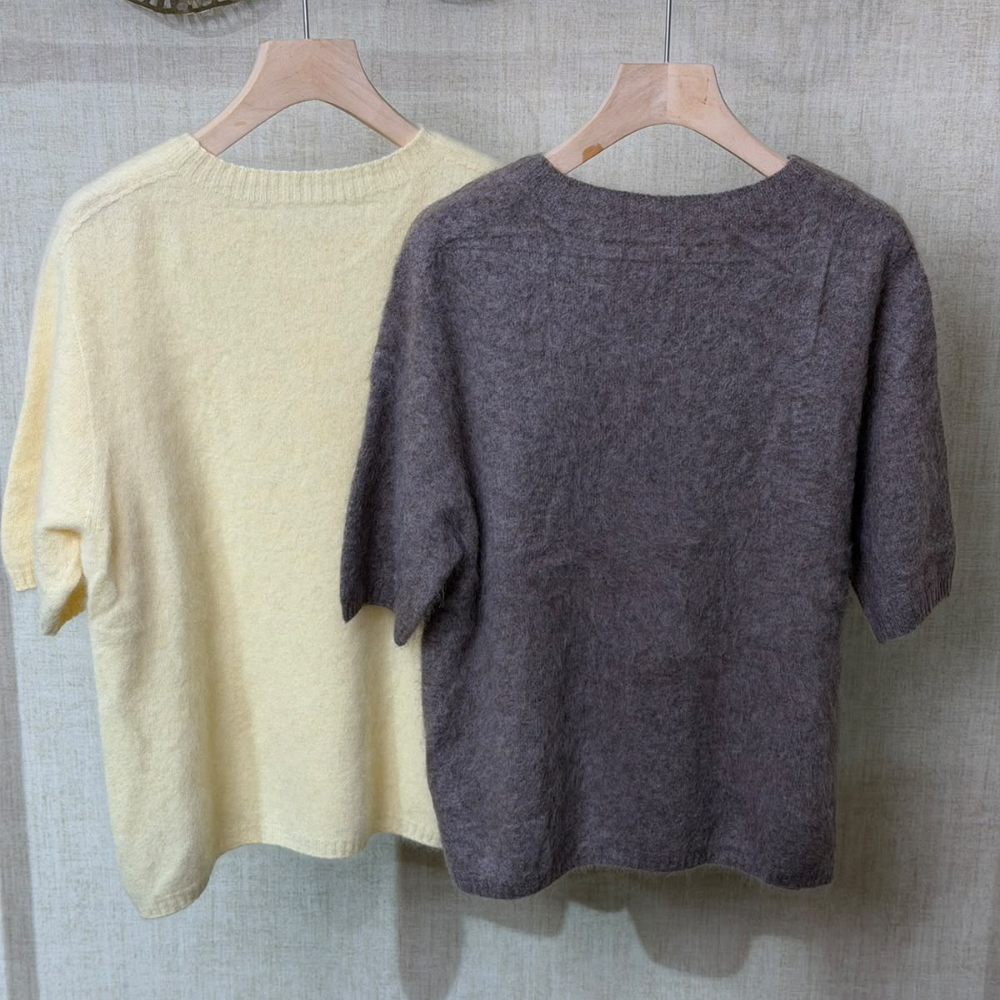 TOP-CCG0920-012 綿羊毛上衣 (A12淡黃色/B12燕麥色) [H0902-506602]