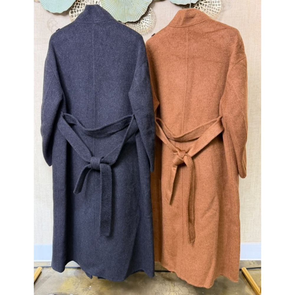 JAC-CCG0920-020 綿羊毛長褸 (A20碳灰/B20焦糖) [S0902-6725]