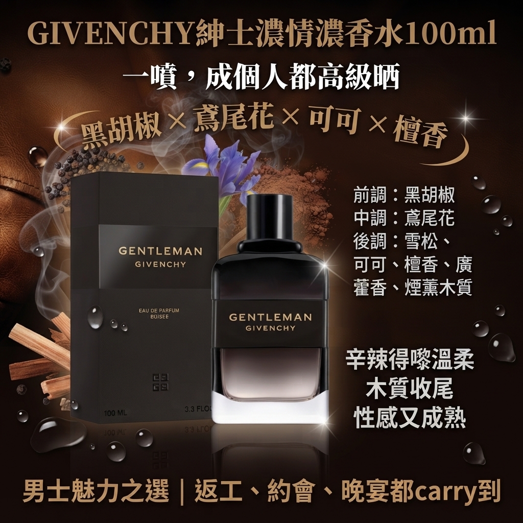 Givenchy紳士濃情濃香水