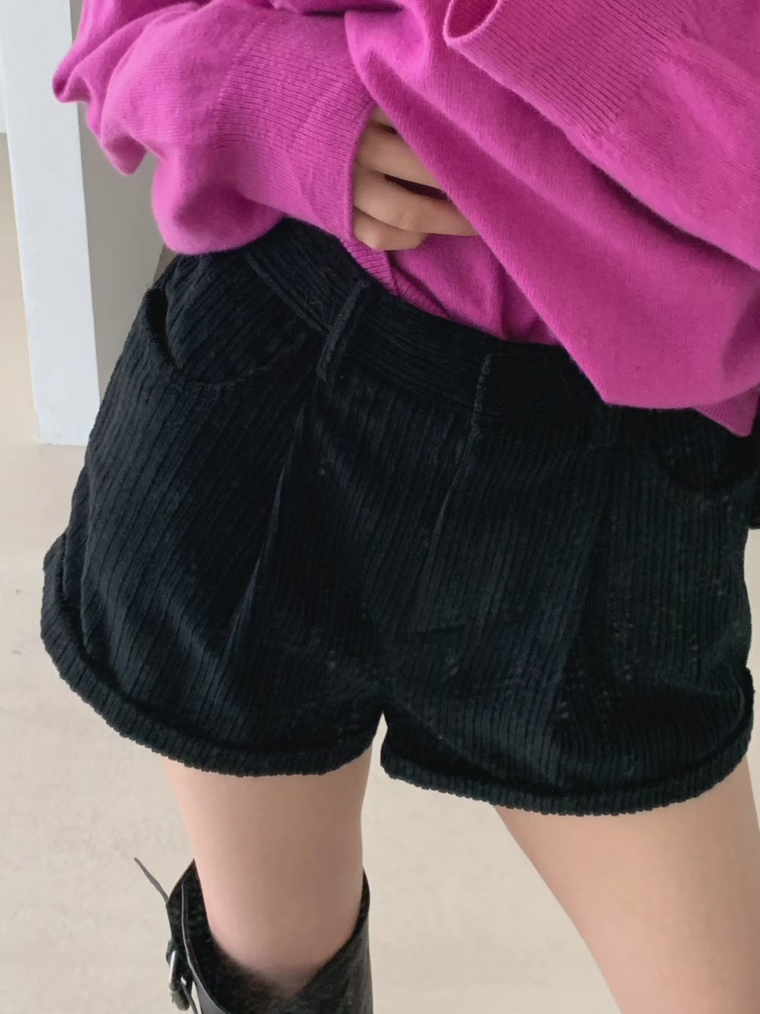 絨綿短褲