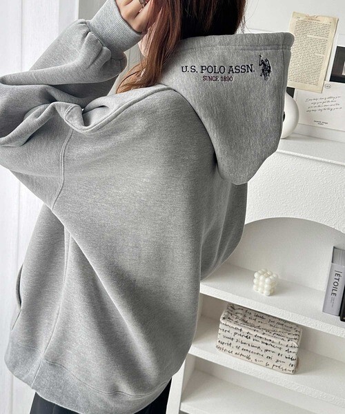 <早秋撿便宜> U.S. POLO ASSN. 連帽刺繡帽踢