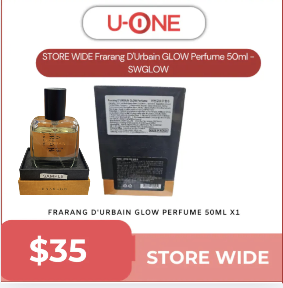 STORE WIDE Frarang D'Urbain GLOW Perfume 50ml - SWGLOW