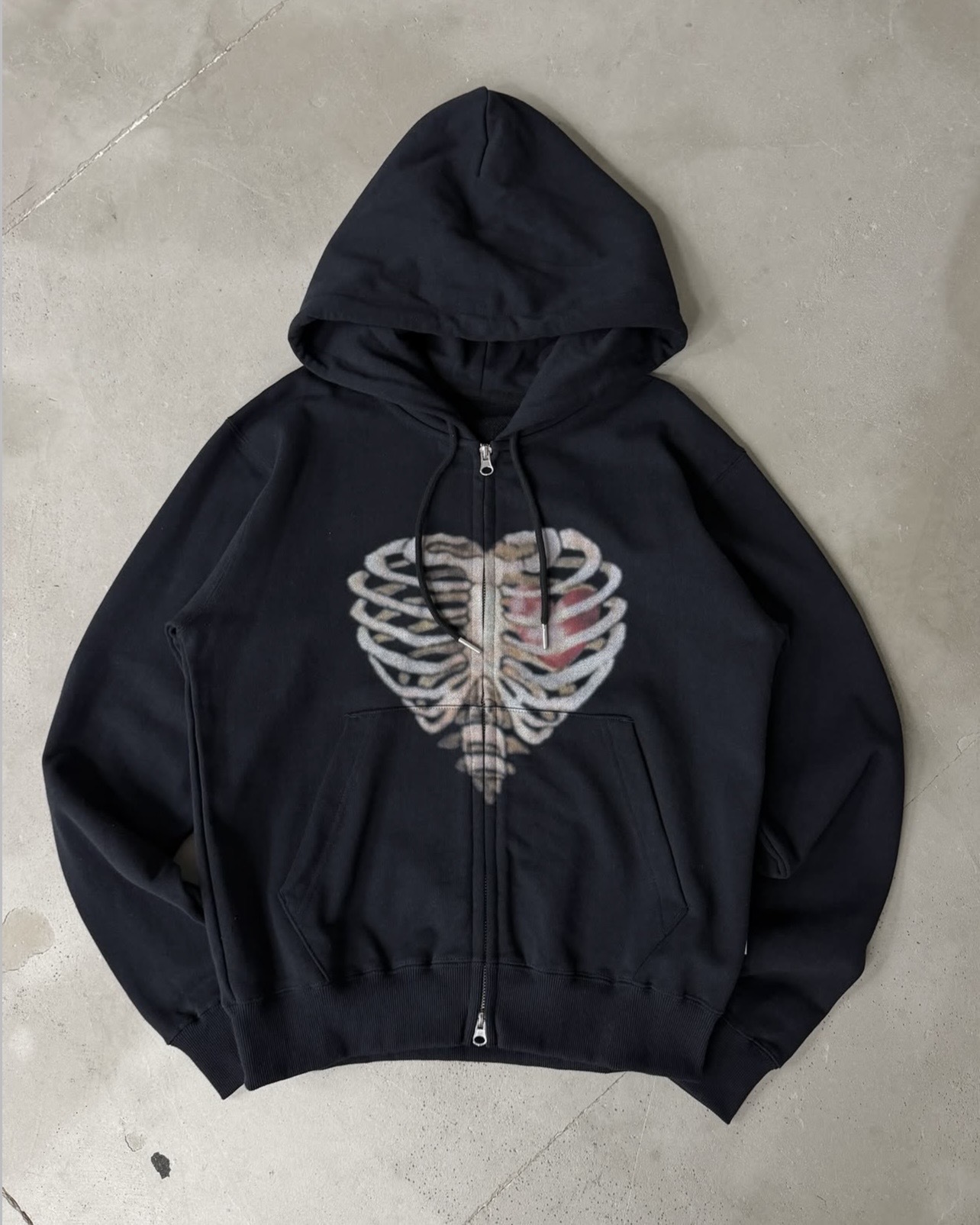 日本 WISH FOR EVER Special Born Heart 肋骨 愛心 連帽外套 四色