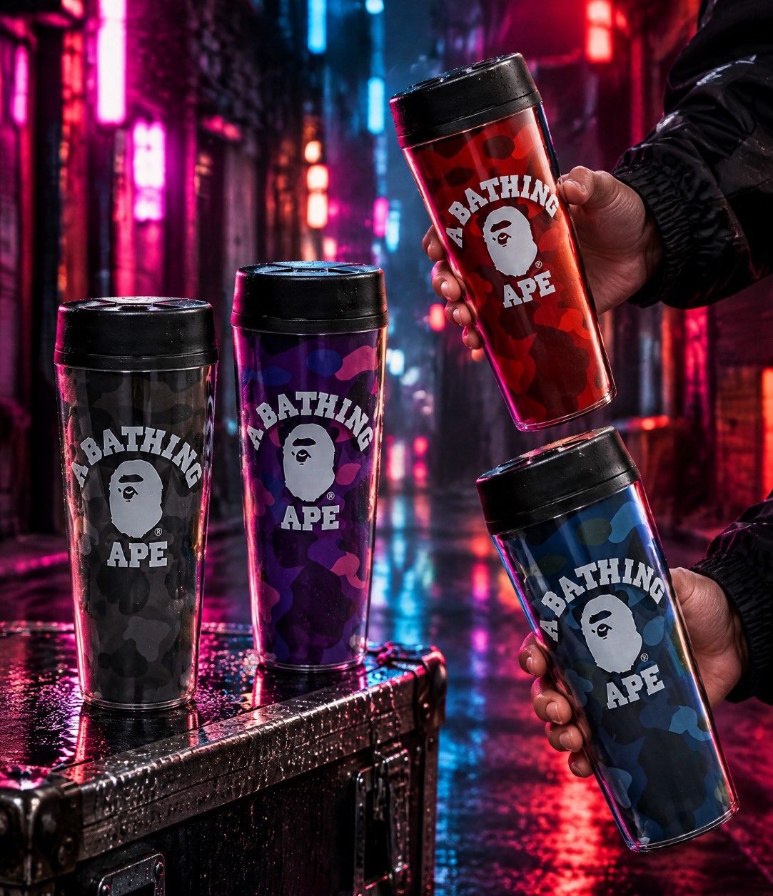 【APAIR】預購 Bape CAMO TUMBLER 迷彩水杯 500ML 四色