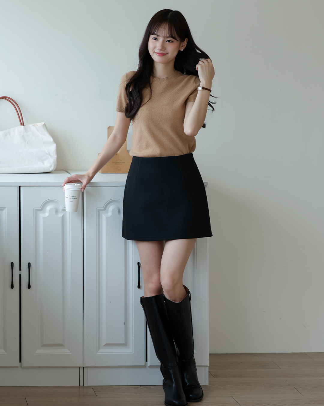 當日出貨 Mood made │高品質羊絨羊毛溫暖針織短袖毛衣