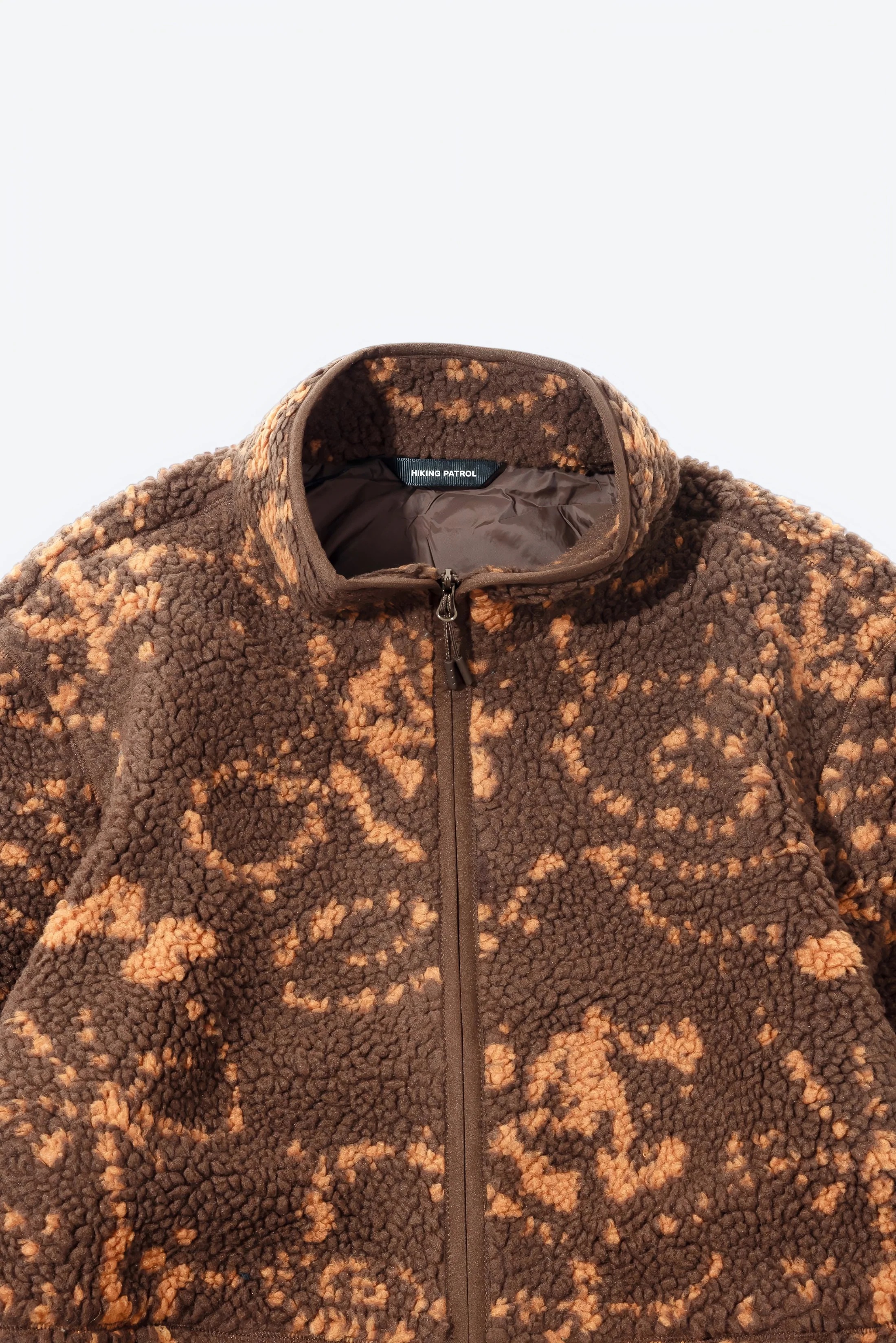 HIKING PATROL ｜Print Fleece Jacket "Burnt Orange"