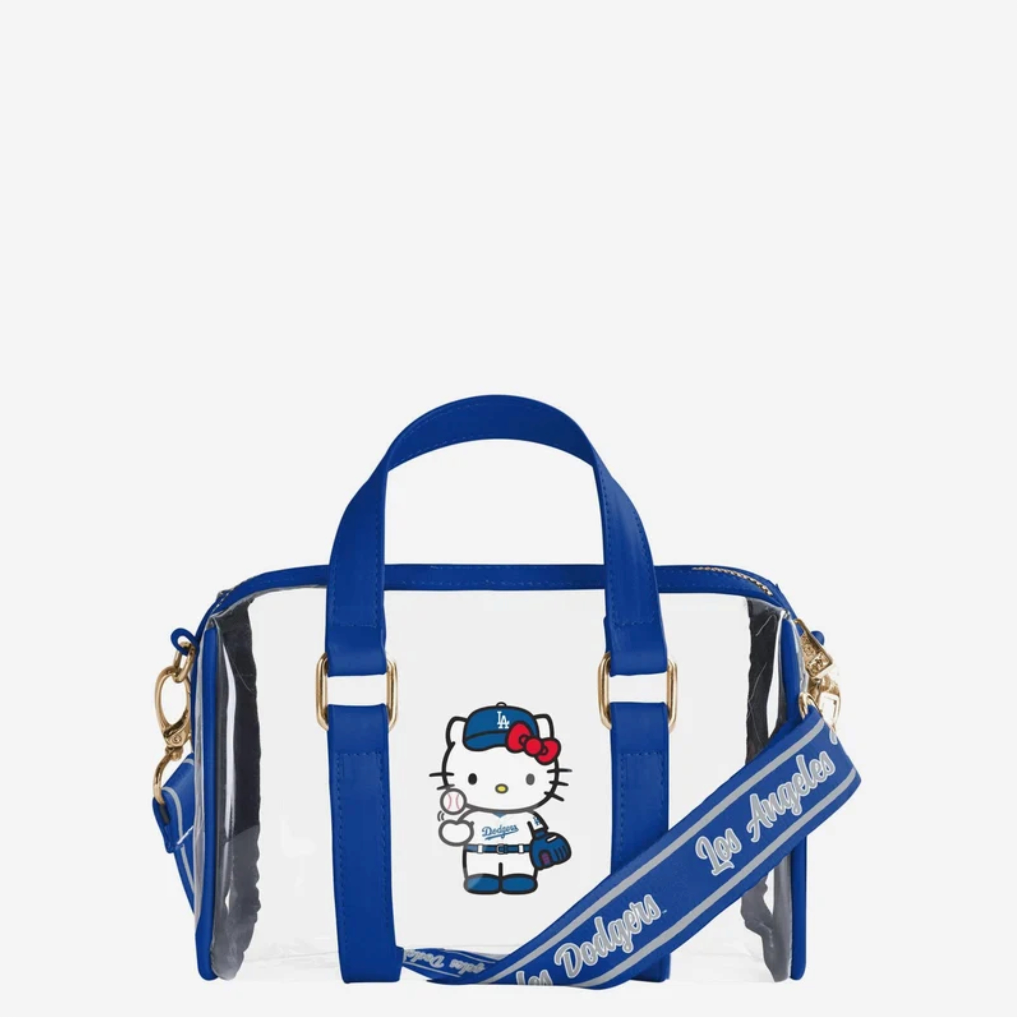 2026AW Hello Kitty x Los Angeles Dodgers Clear Barrel Bag 聯名 曬娃包 三麗鷗 側背包 手提包 道奇隊 現貨 BGCLRMBMNCRSBDUFHKTYLD