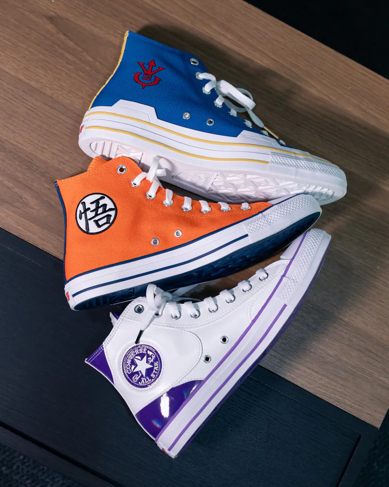CONVERSE X DRAGON BALL Z CHUCK TAYLOR ALL STAR GOKU 七龍珠聯名 悟空 達爾 貝吉塔 弗利沙 賽魯