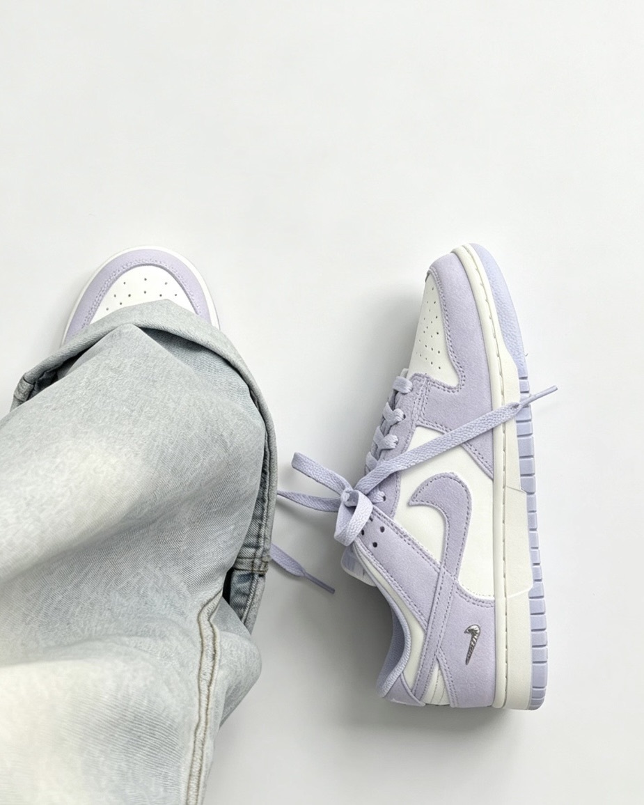 【逢甲 FUZZY】W Nike Dunk Low "Pale Purple" 麂皮 薰衣草紫 銀小勾 IO4244-500
