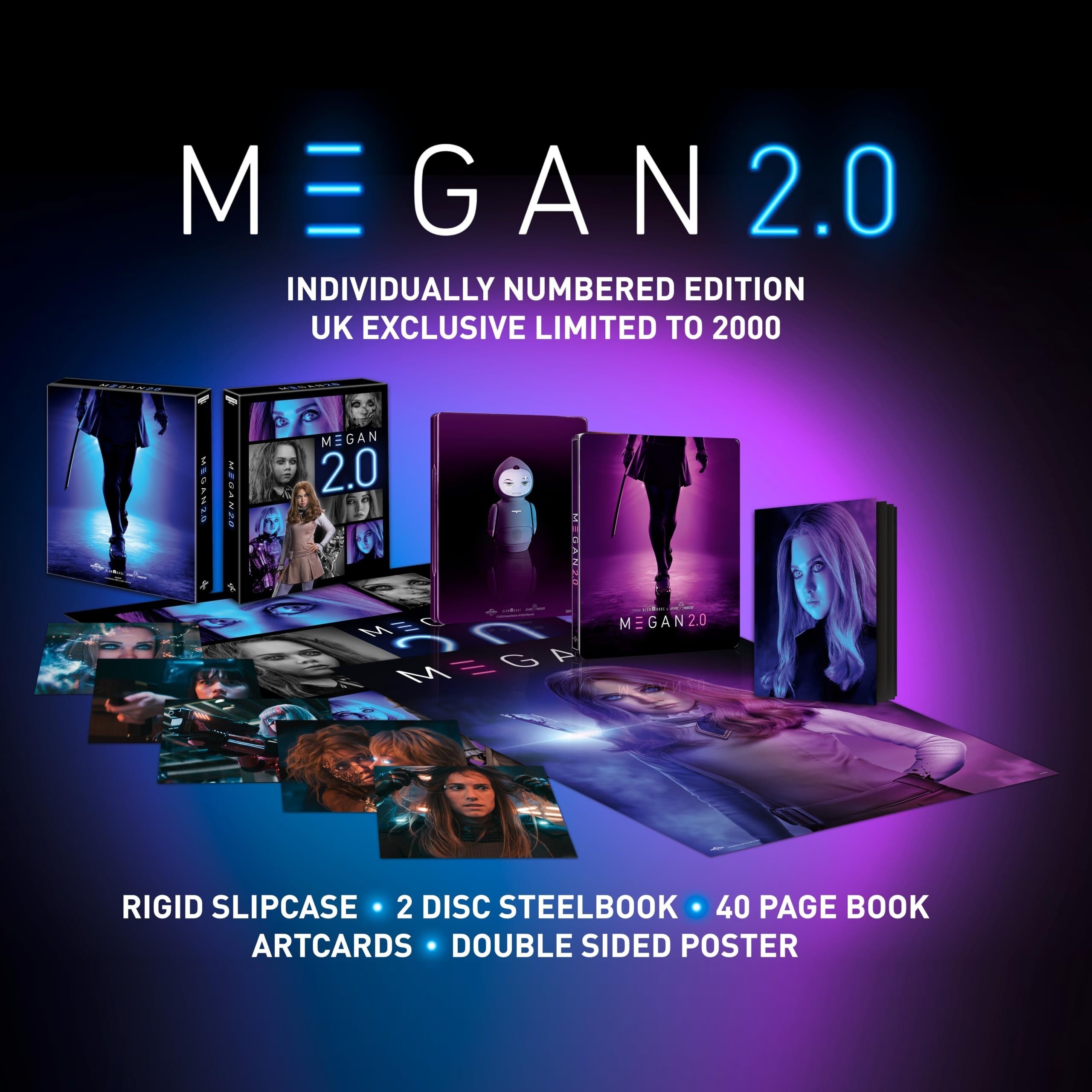 M3GAN 2.0 (2025) (Collector's Edition SteelBook) (4K Ultra HD + Blu-ray) (UK Version) [No Chinese Subtitle]