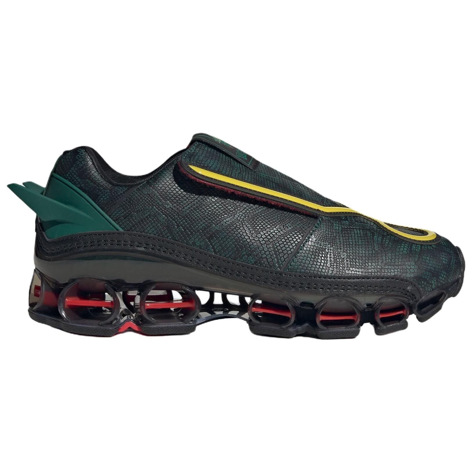 【代購】Pokemon X Adidas MEGARIDE Running Shoes Unisex Low-top Black Green KI5325
