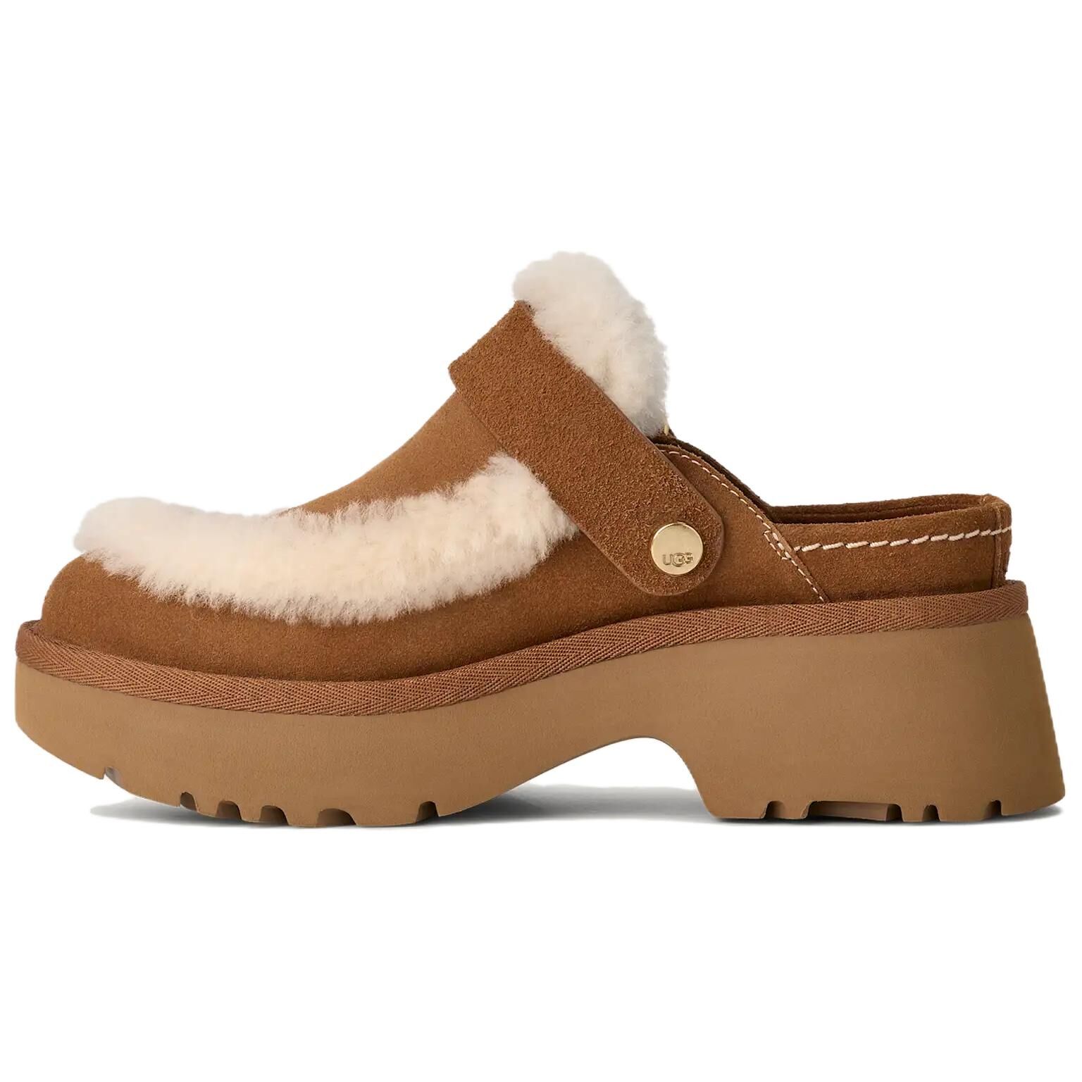 【代購】UGG Esmee Clog Casual Shoes 5CM Women's Chestnut 1173331-CHE