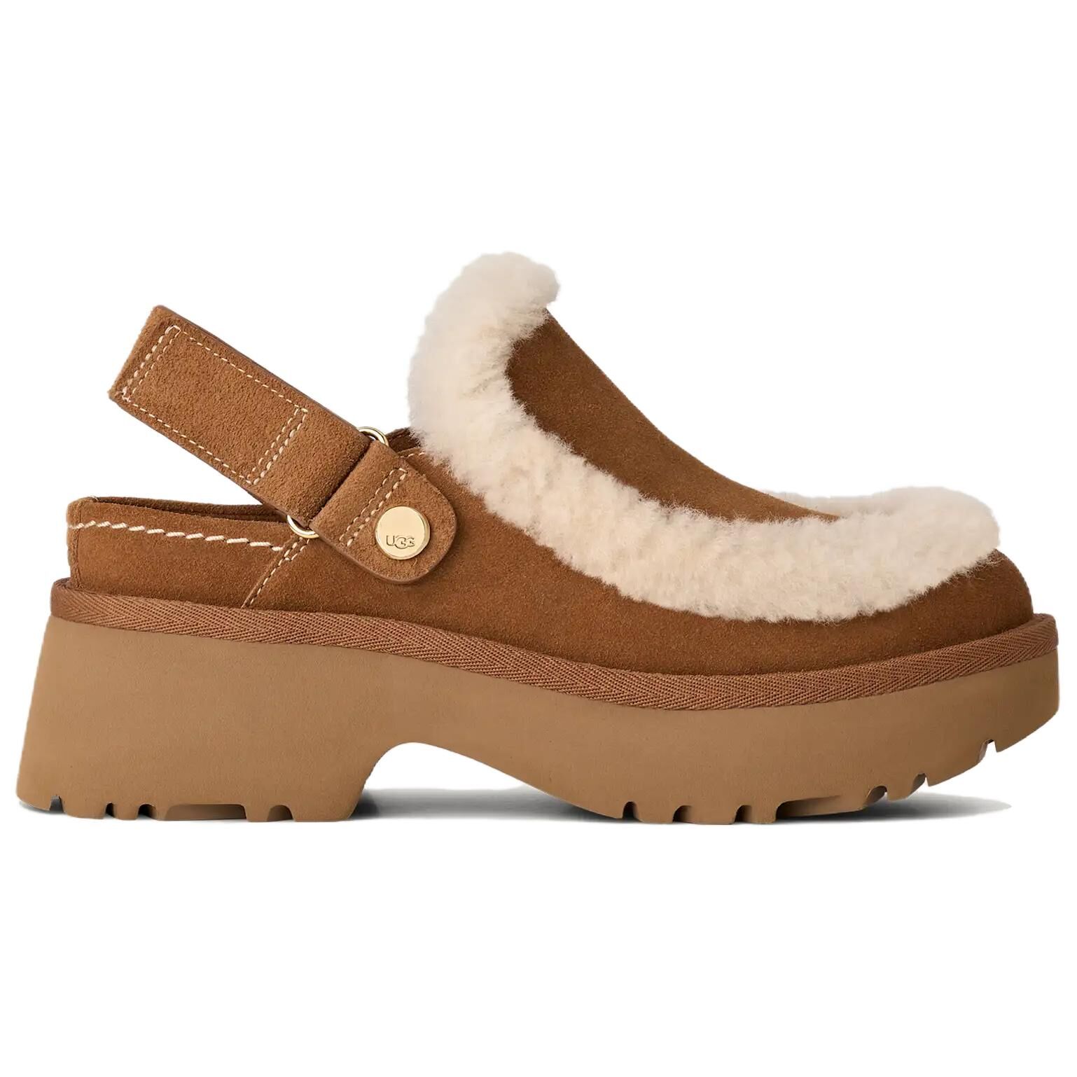 【代購】UGG Esmee Clog Casual Shoes 5CM Women's Chestnut 1173331-CHE