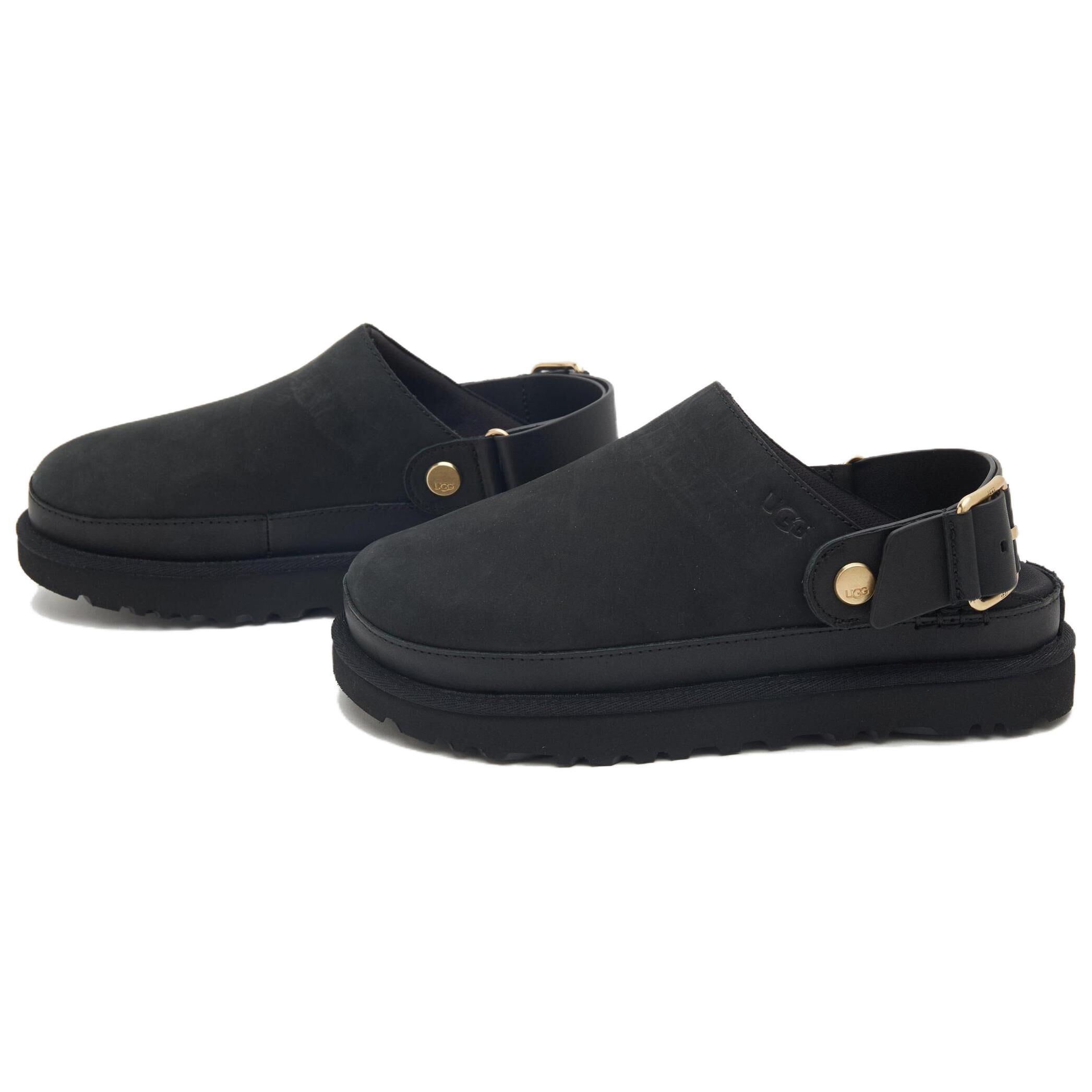 【代購】UGG Goldenstar Clog Leather Casual Shoes Women's Black 1169590-BLK