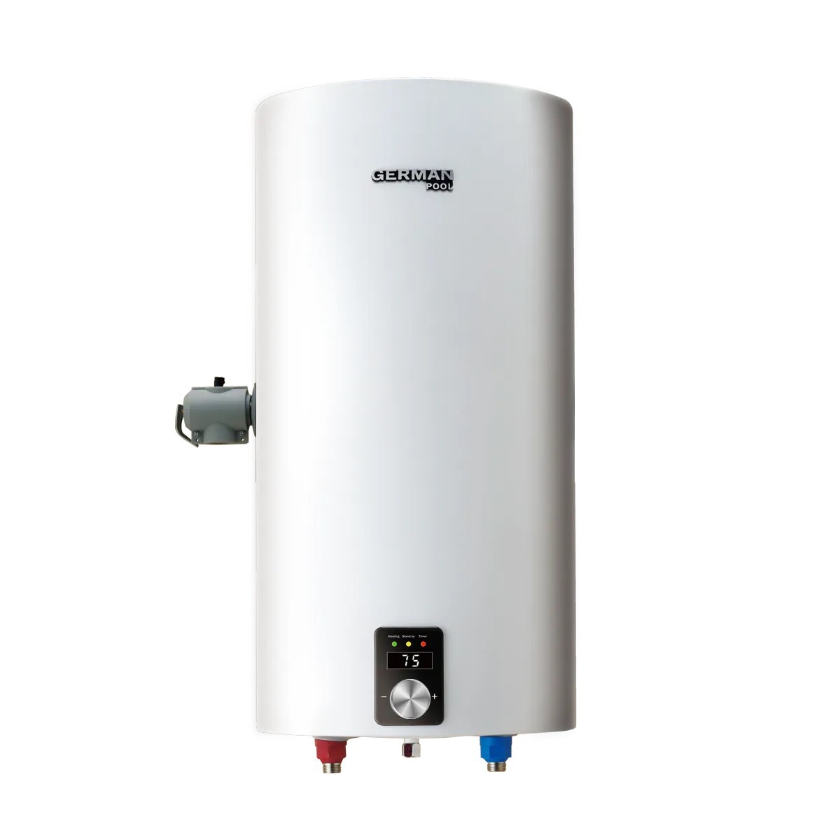 German Pool   GPU(6.5HEE/10HEE)‧Central Type Storage Water Heater‧Electronic Precision Temp Control‧1-year warranty‧electrical parts‧25-year  warranty inner tank‧