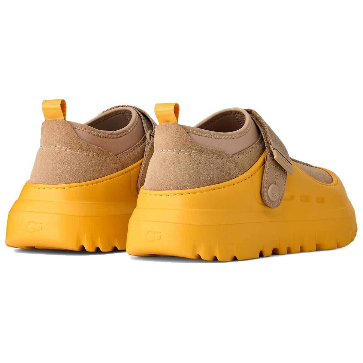 【代購】UGG PeakMod Synthetic Leather, Split Cow Leather Low top Casual Shoes Unisex Wheat Yellow 1171355-MMM