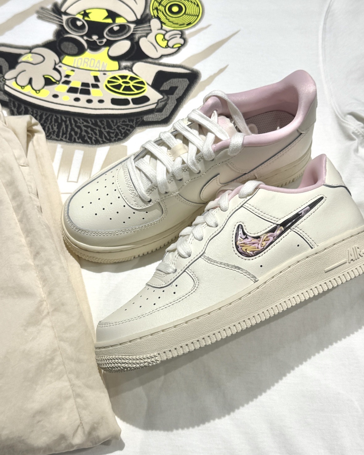 【逢甲 FUZZY】Nike Air Force 1 GS "Sanddrifte" 米白流沙 透明果凍 JA4415-121