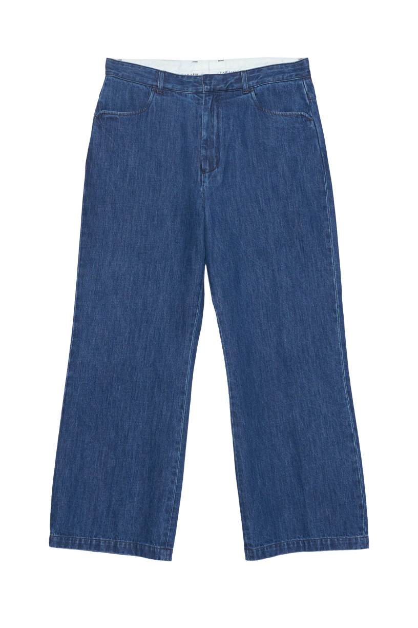 FARAH PIPEDSTEM SLACKS - DENIM (2COL)