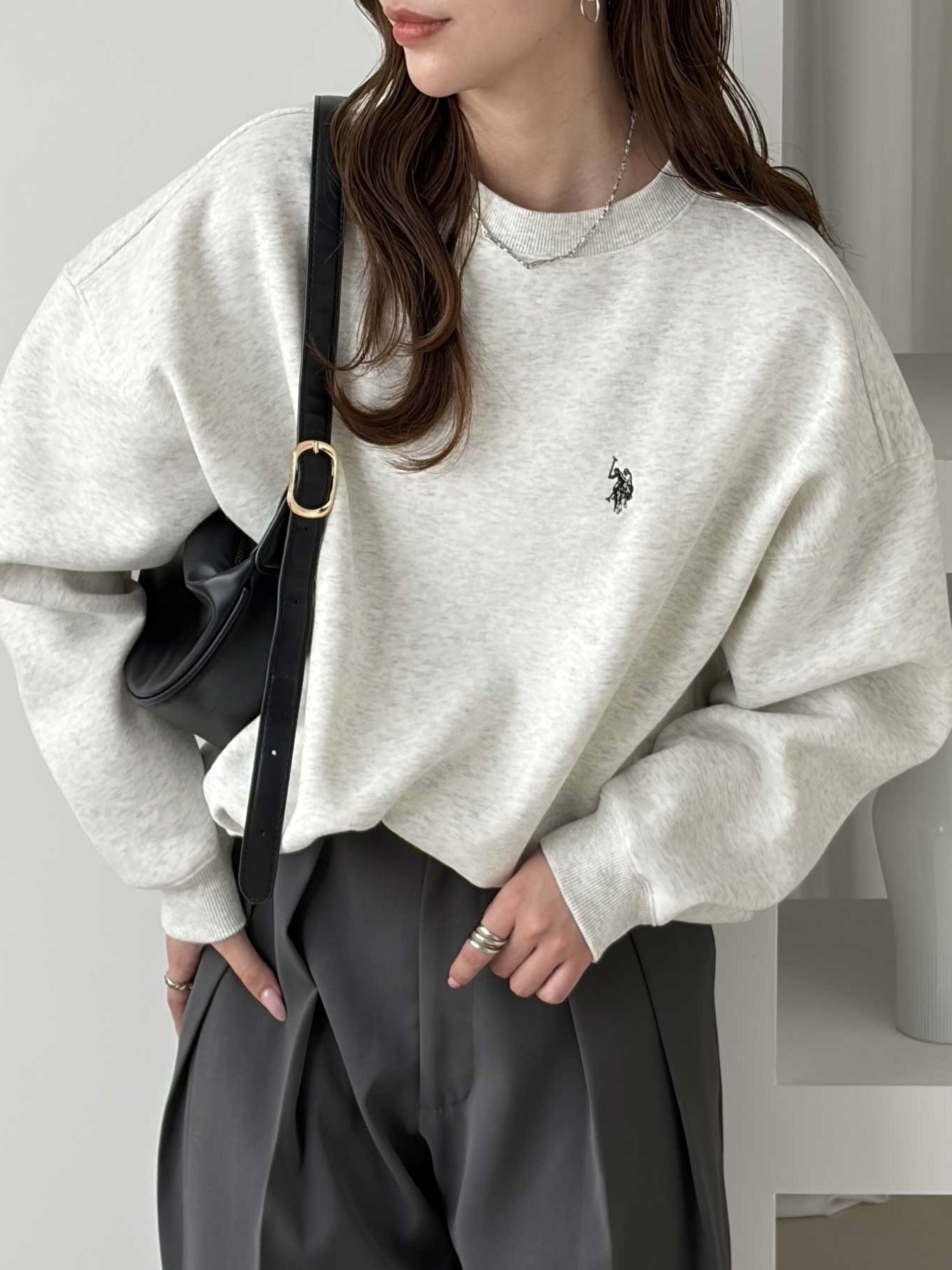 （預購）日本U.S POLO ASSN. 秋冬 磨毛衛衣 大學T 寬鬆 情侶