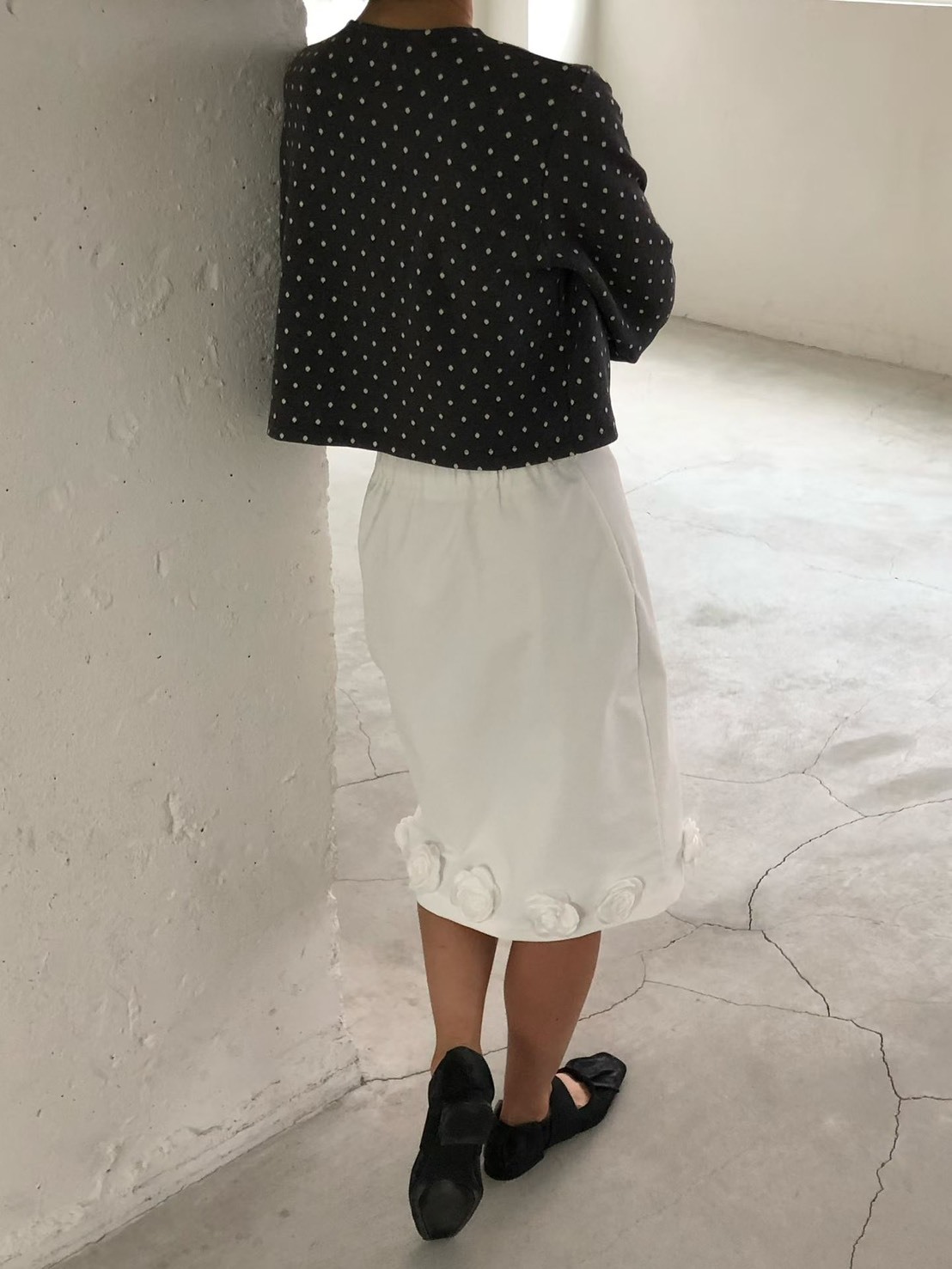 山茶花邊中裙