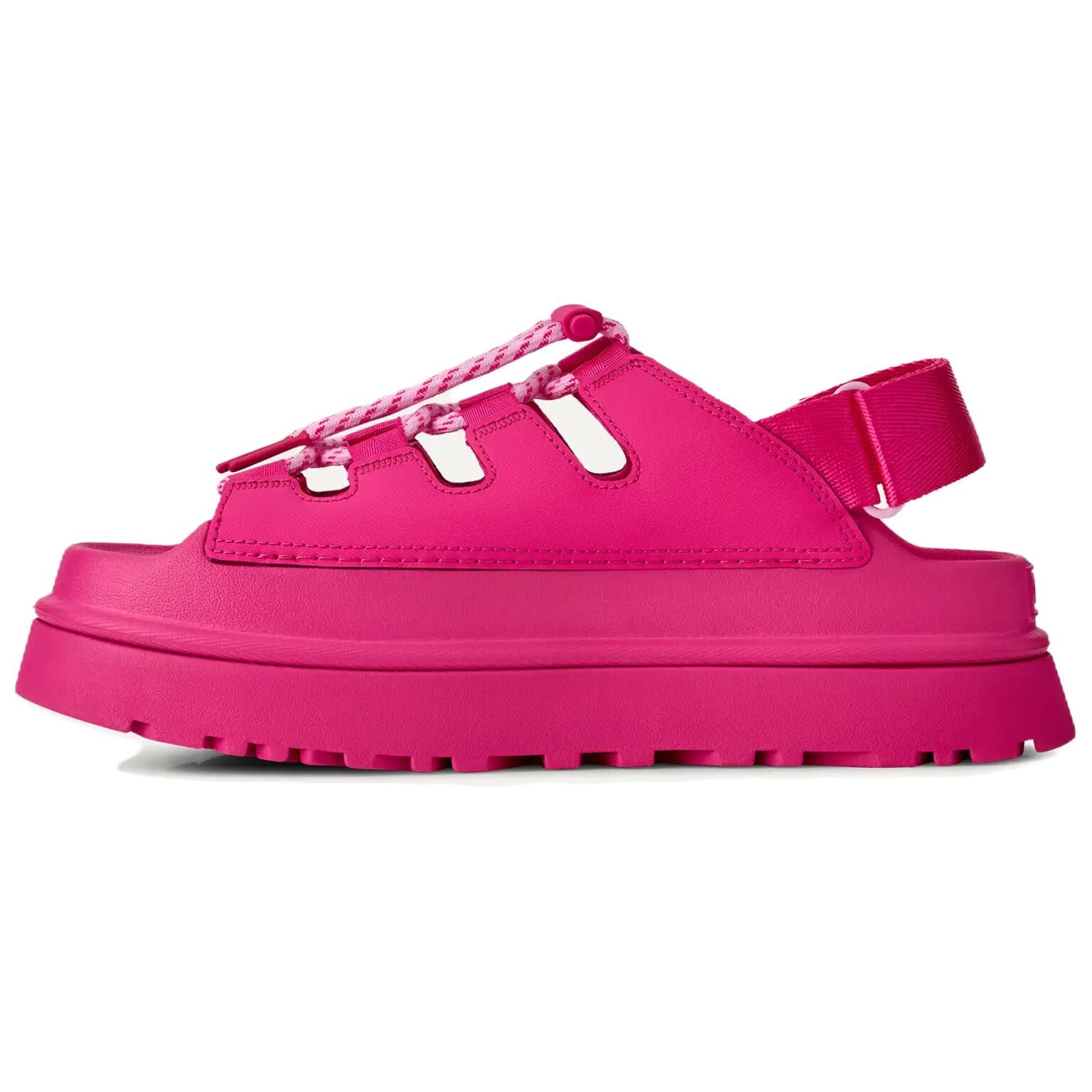 【代購】UGG GoldenGlow Toggle Leather Roman Sandals Women's Deep Coral 1179370-DPCR