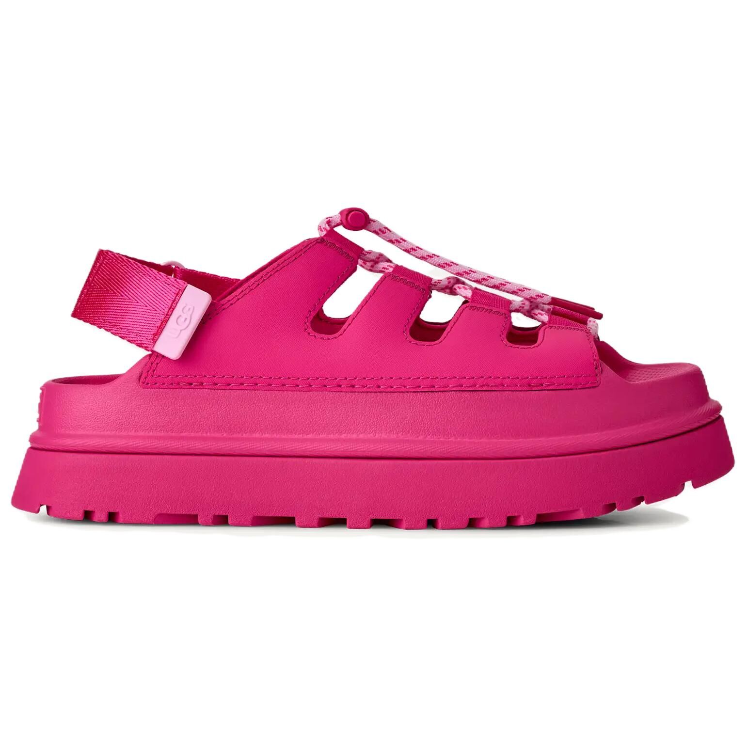 【代購】UGG GoldenGlow Toggle Leather Roman Sandals Women's Deep Coral 1179370-DPCR