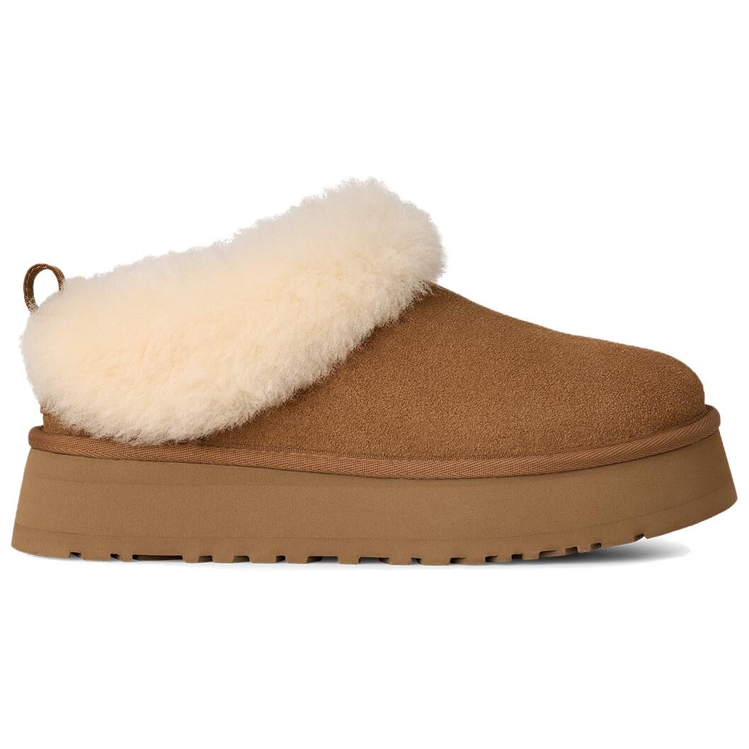 【代購】UGG Tazzelle Cow Split Leather Abrasion Resistant Ankle Length Snow Boots Women's Brown 1171393-CHE
