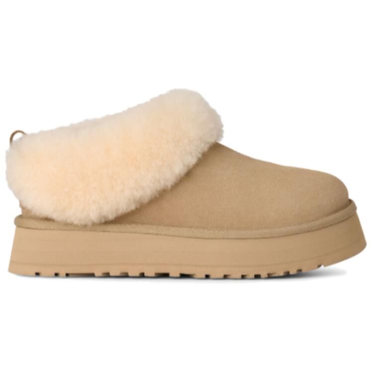 【代購】UGG Tazzelle Cow Split Leather Abrasion Resistant Ankle Length Snow Boots Women's Beige 1171393-MDSD
