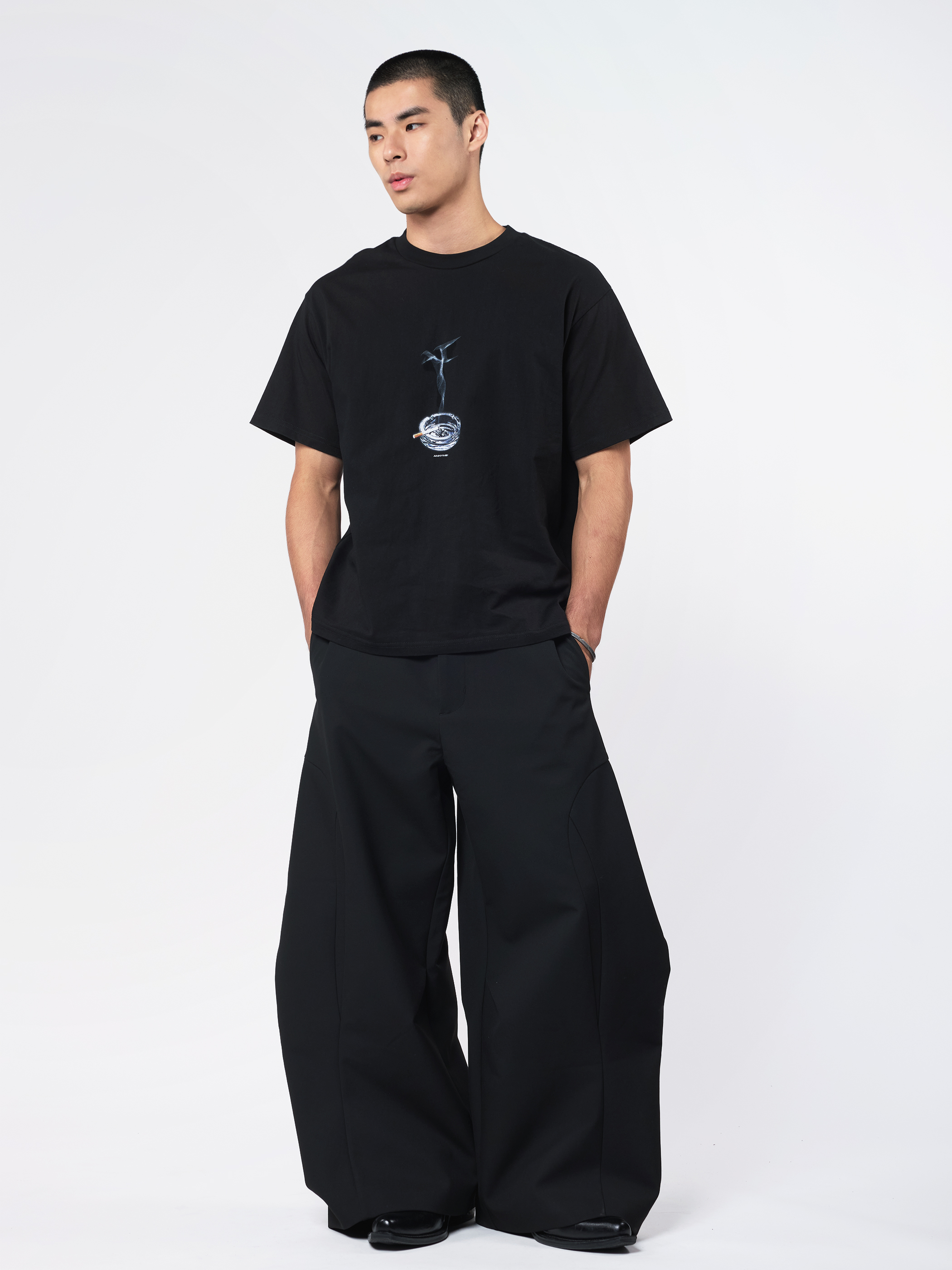 Anonymous Talking｜S26-SS18 – AshTray tee (Black)