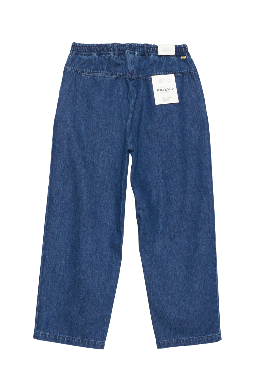 FARAH EASY SLACKS - DENIM (2COL)