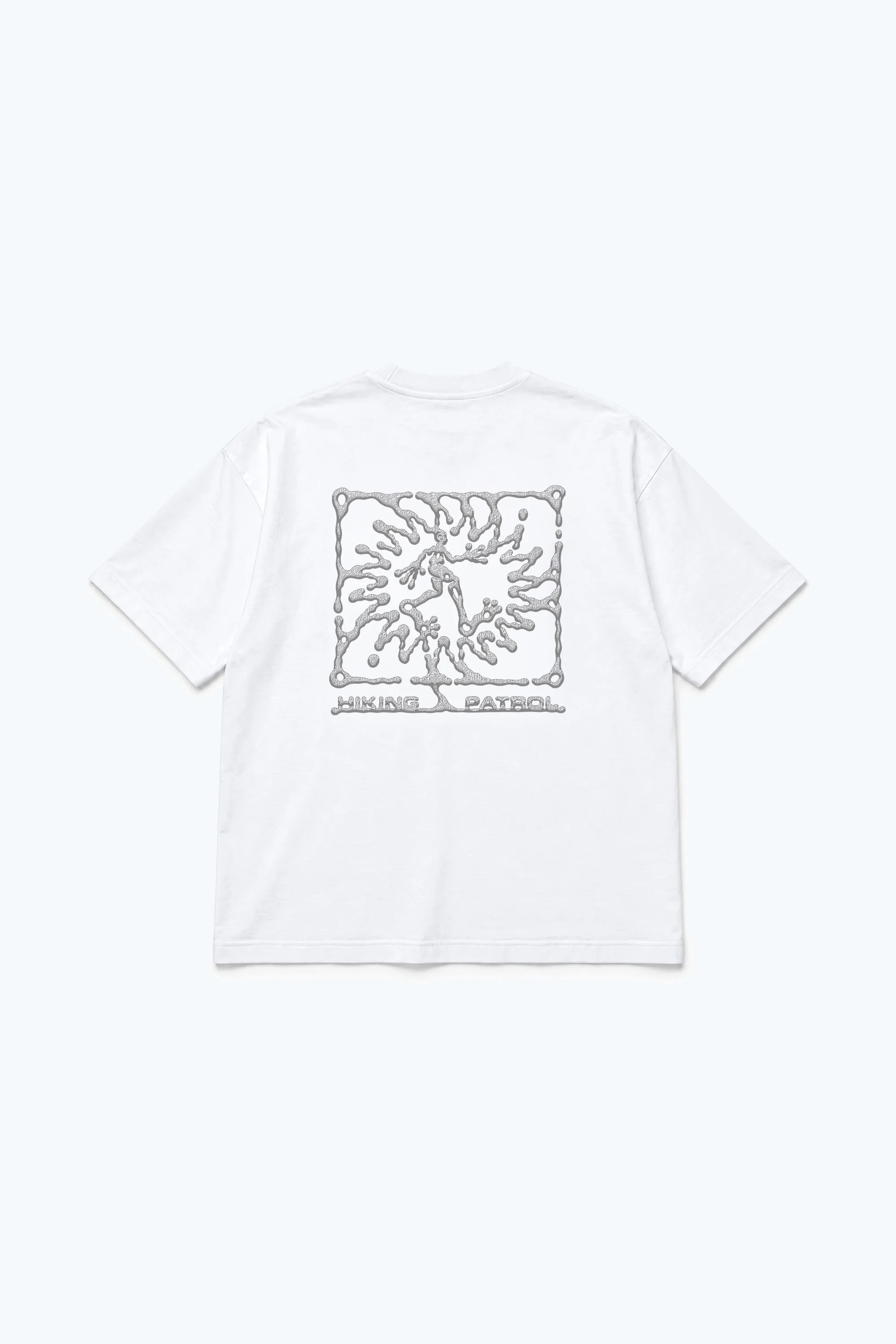 HIKING PATROL ｜ Ink Drop Short-Sleeve T-Shirt"White"