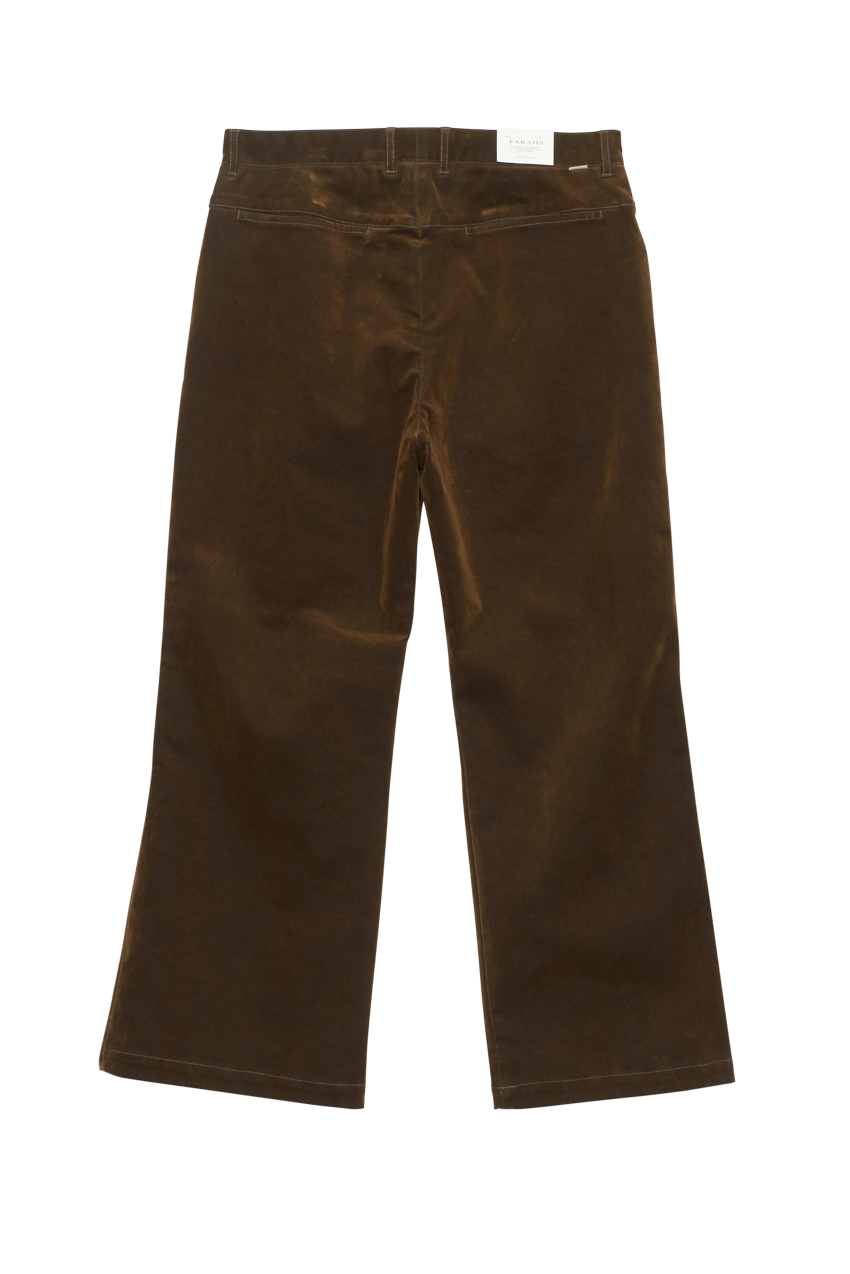 FARAH PIPEDSTEM SLACKS - FLOCKED DENIM