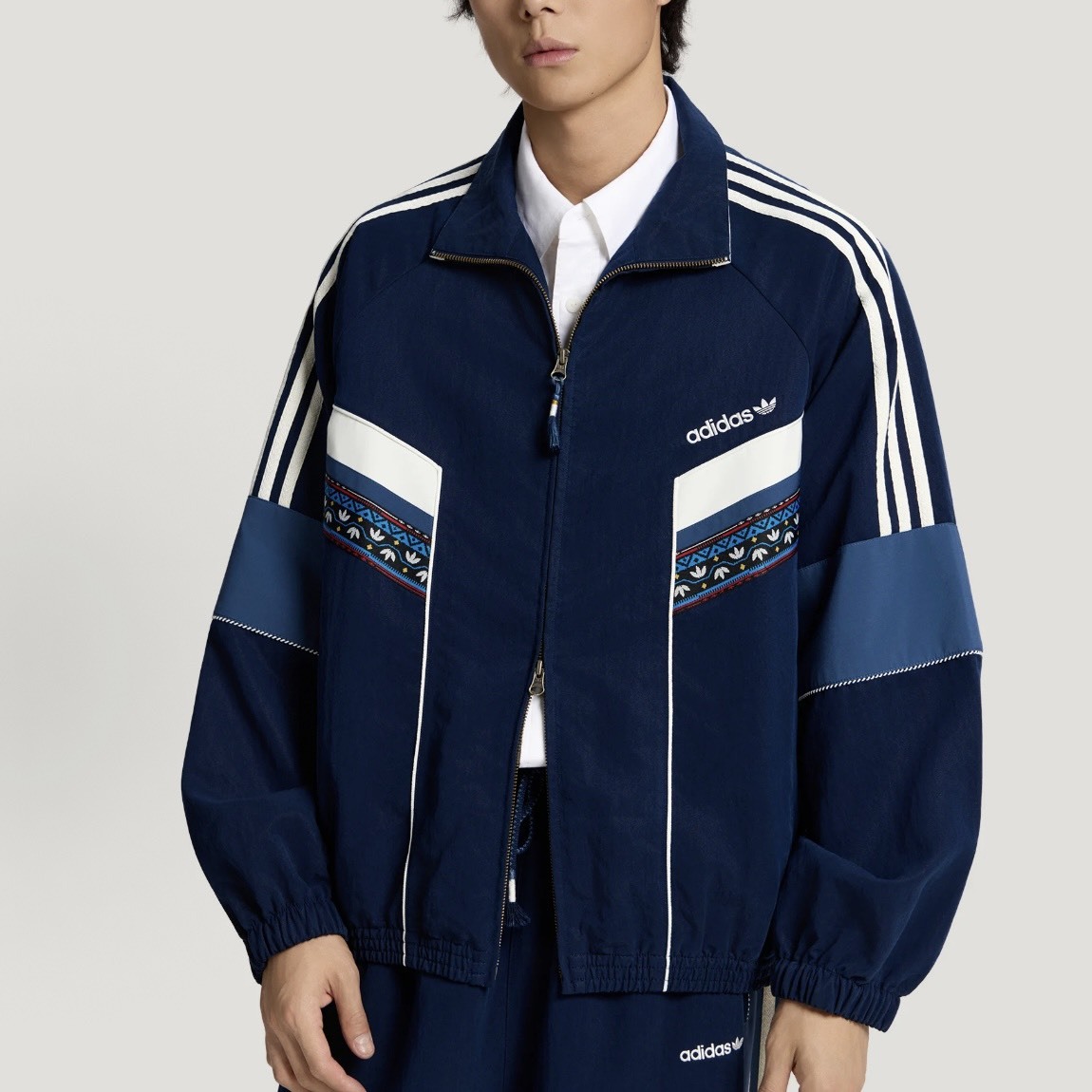 【代購】adidas Originals TOC TRACK TOP 復古費爾島條紋運動外套