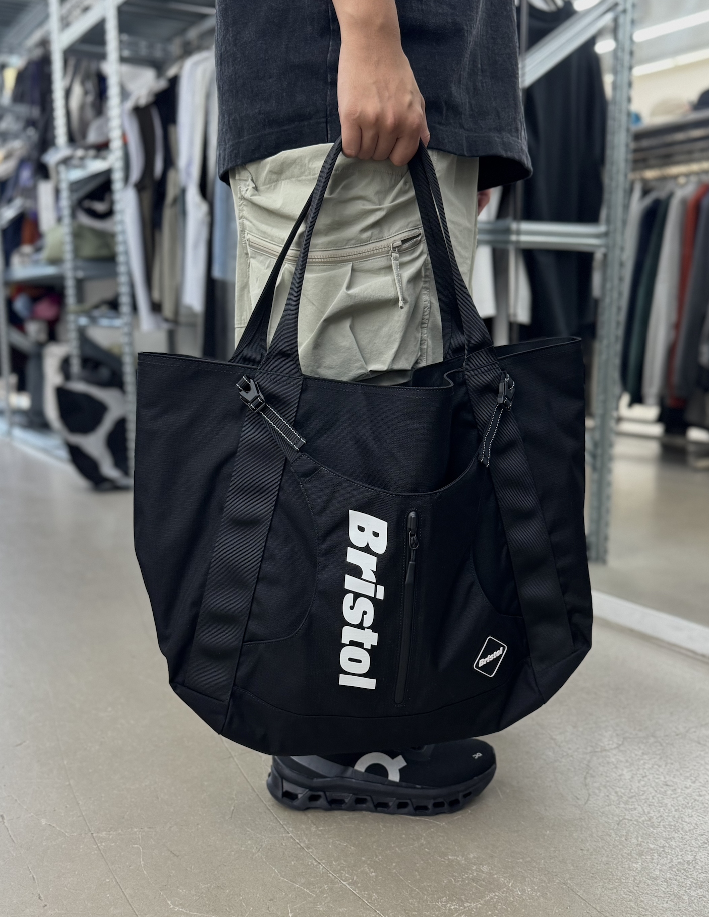F.C.Real Bristol 26A/W CORDURA RIPSTOP ADJUSTABLE TOTE BAG| FCRB-262134