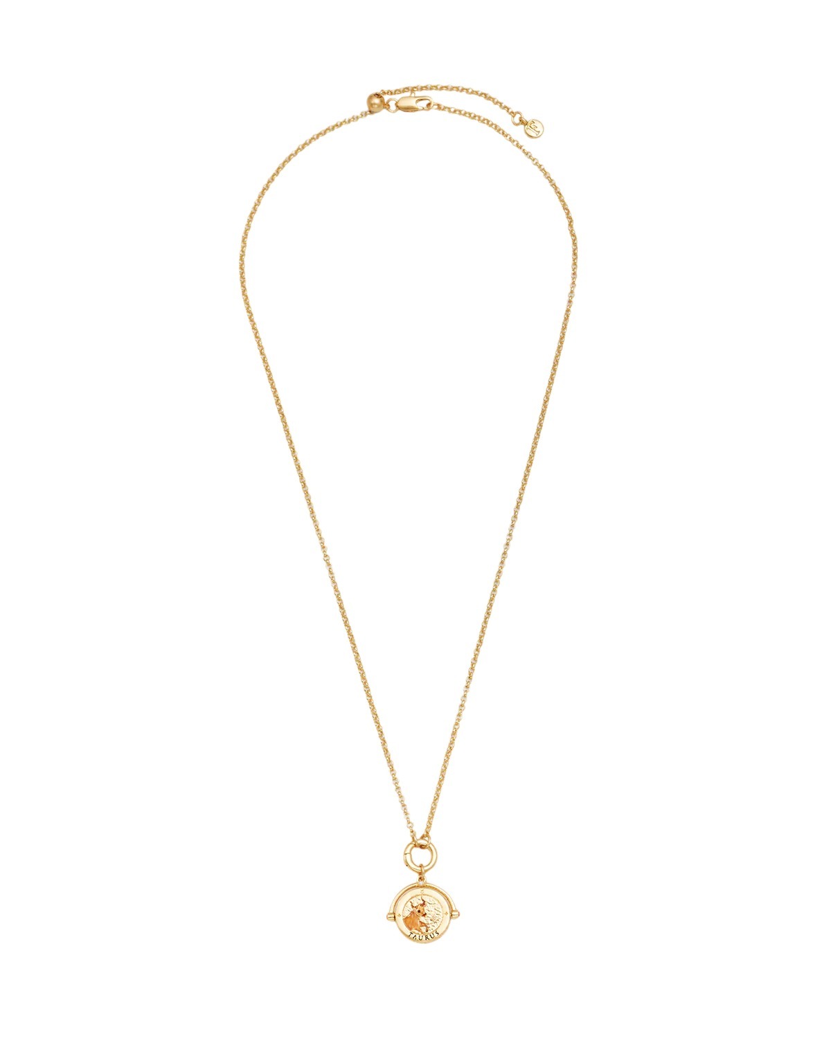 英國代購-FABLE ENGLAND  Taurus金牛座  Zodiac Spinner Necklace in Gold 20 April – 20 May