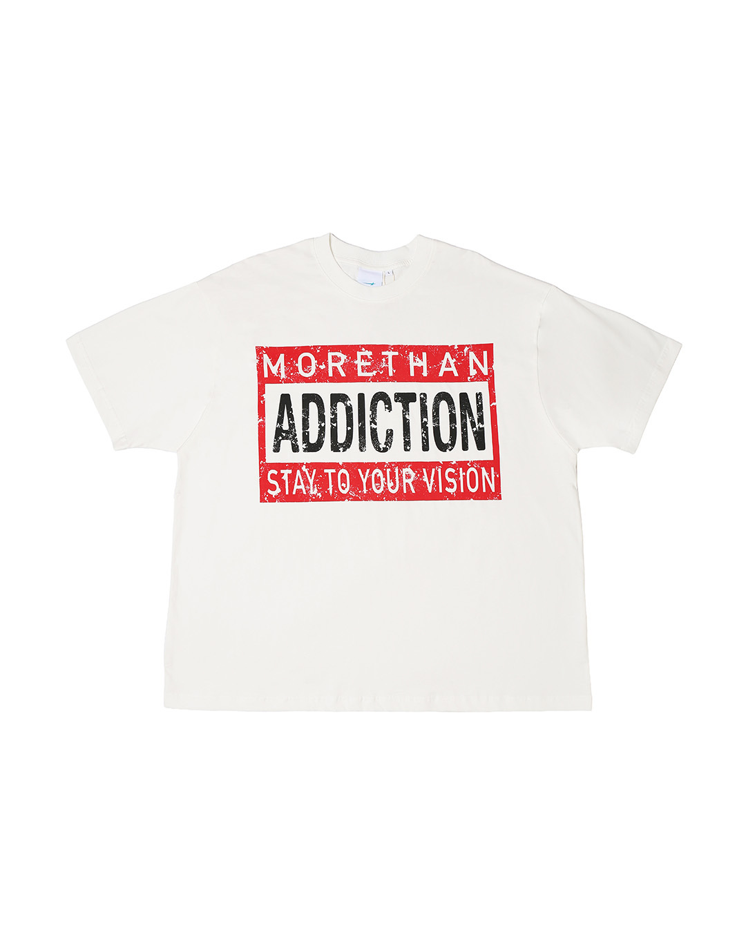 MTA｜Warning Sign Boxy T-Shirt (White)