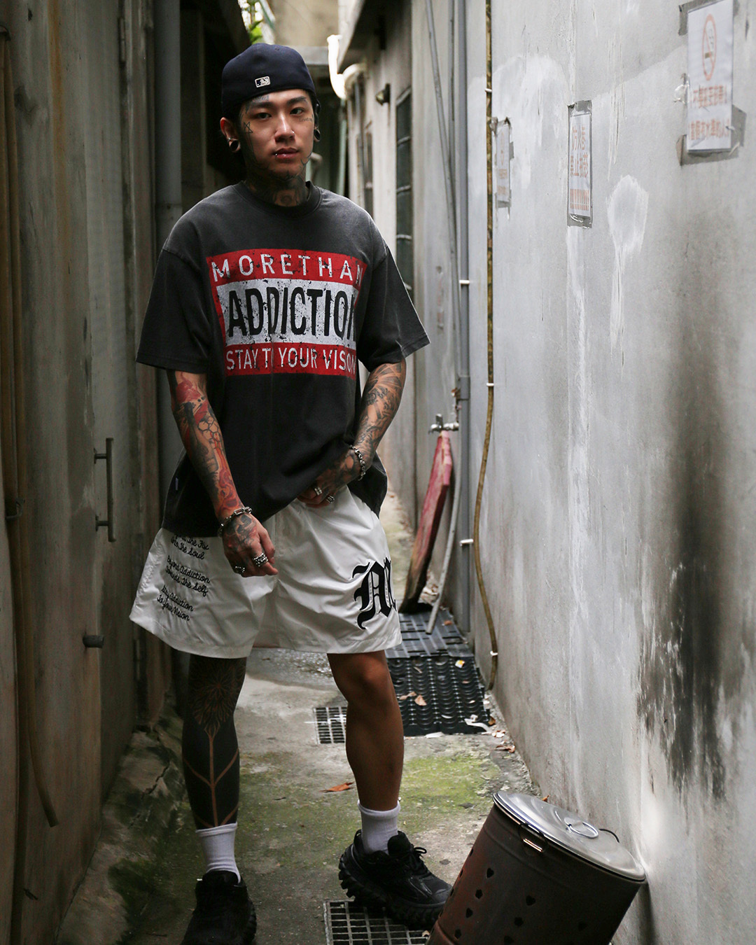 MTA｜Warning Sign Boxy T-Shirt (Black)