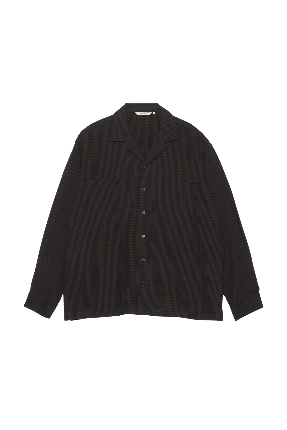FARAH YOKE OPEN COLLAR SHIRT (2COL)