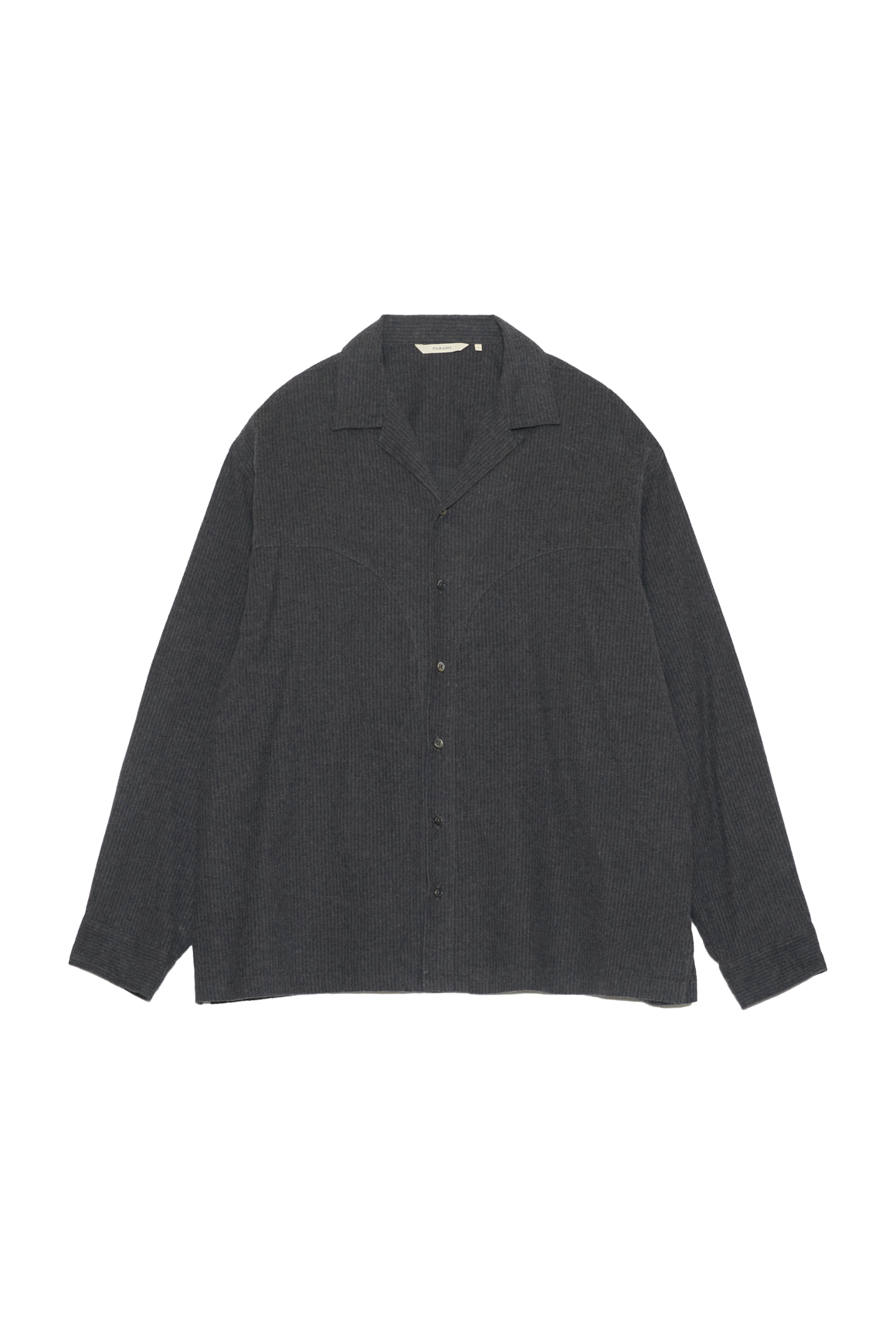 FARAH YOKE OPEN COLLAR SHIRT (2COL)