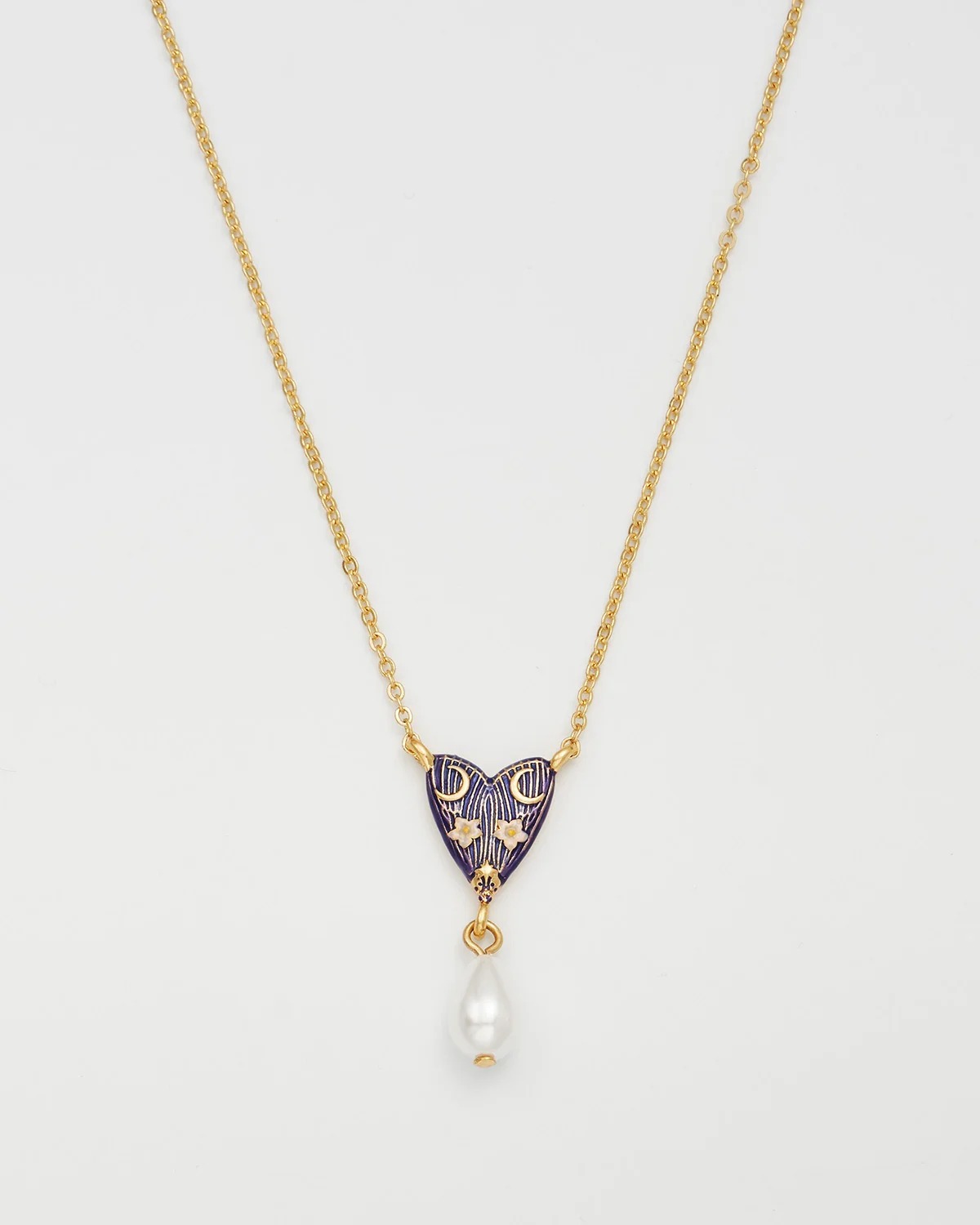 英國代購 FABLE ENGLAND Jasmine Moon Butterfly Pearl Necklace