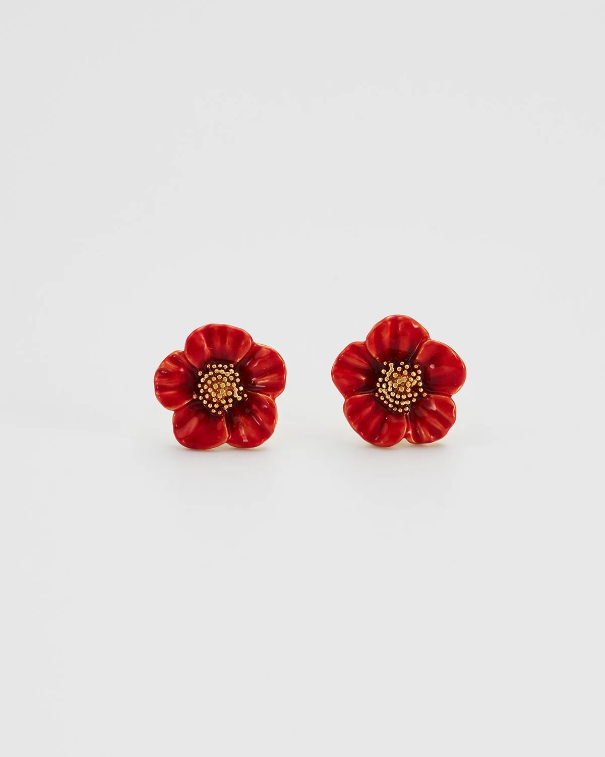 英國代購 FABLE ENGLAND Red Blossom Earrings