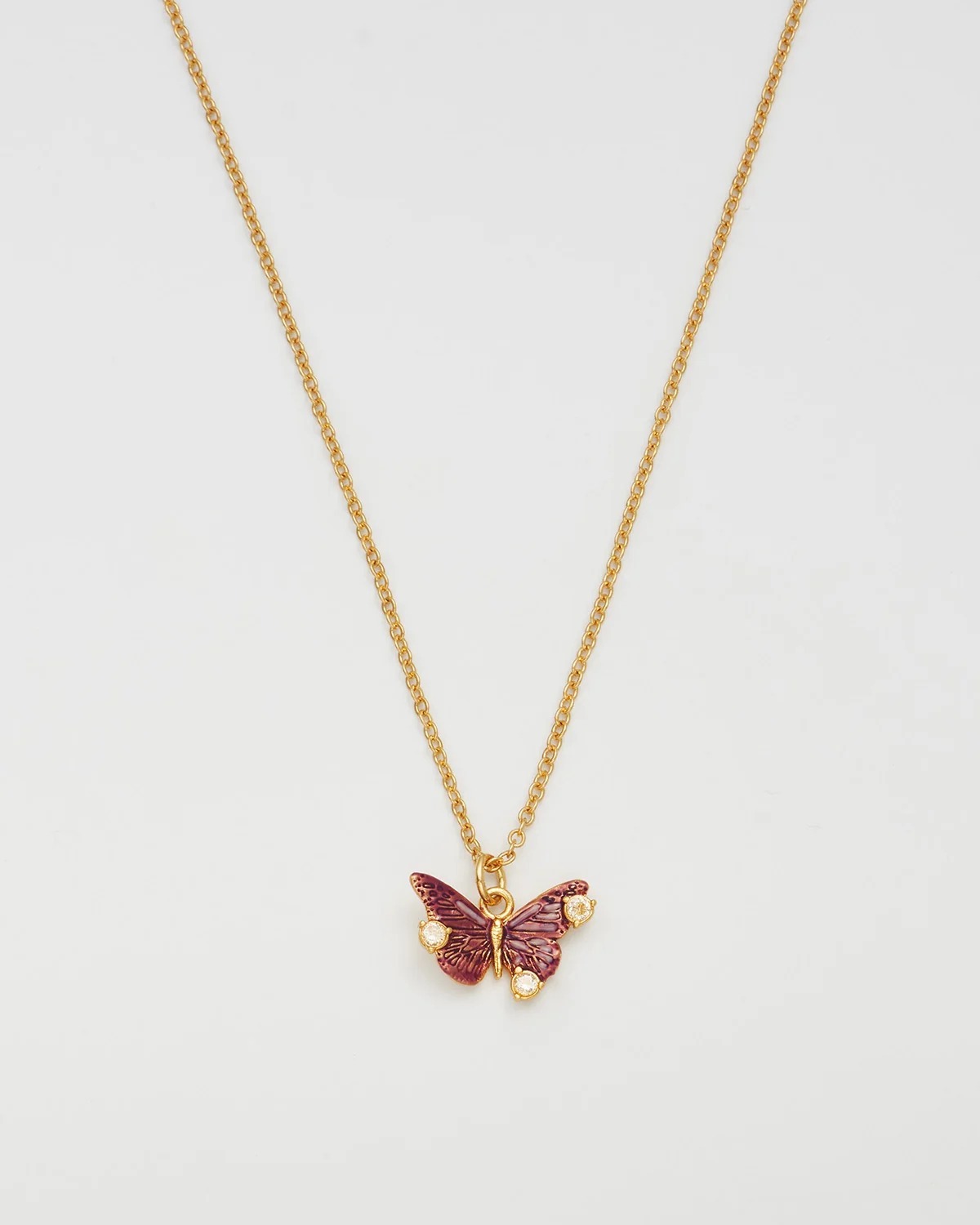 英國代購 FABLE ENGLAND Hera Butterfly Necklace/ Stud Earring