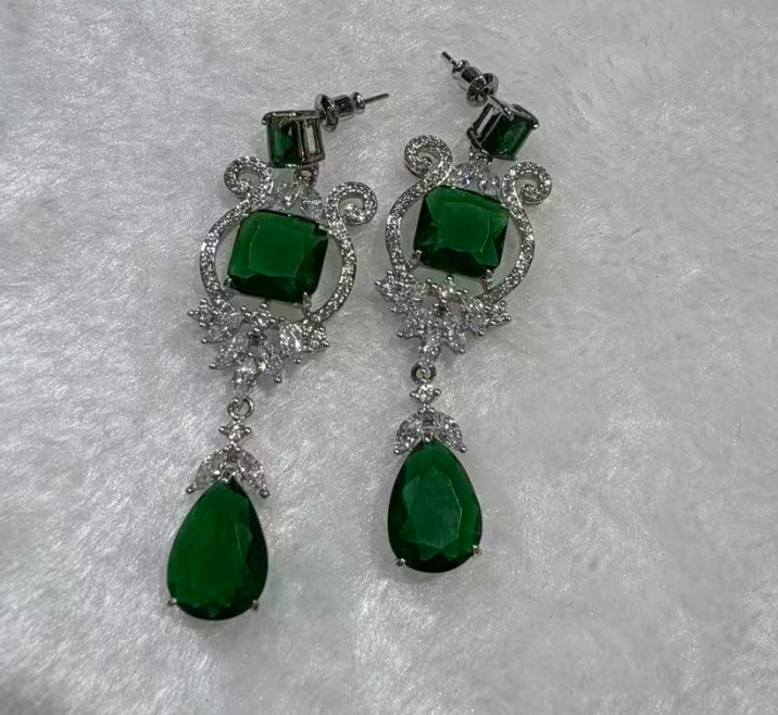 EAR-JJG0921-005 [H6813001]Luce Verde 翡冷翠綠光耳釘 (A5)