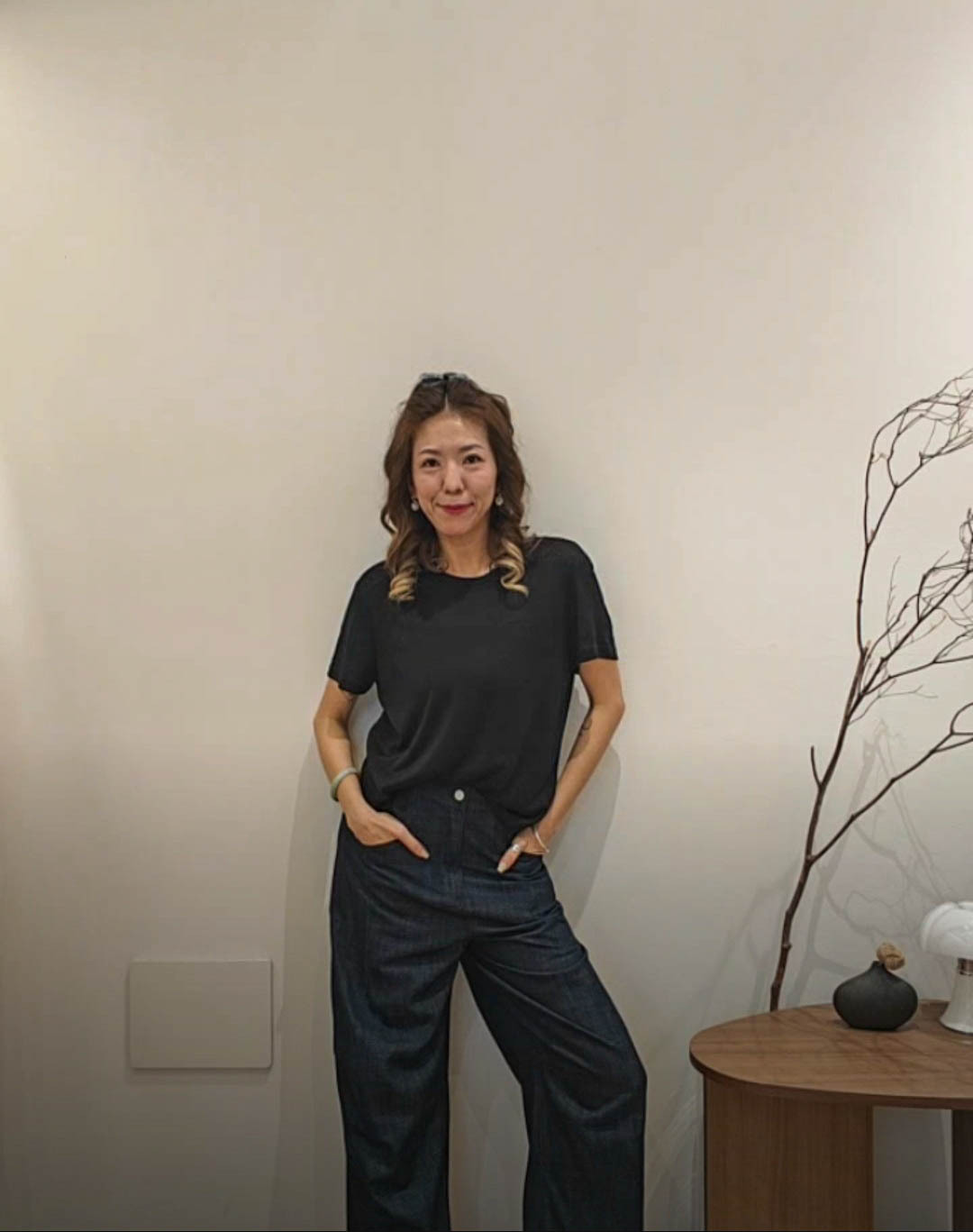 💍K8265  ▶️牛仔闊腿褲 👉S(W:70cm H:108cm) M(W:74cm H:112cm) L(W:78cm H:116cm) XL(W:82cm H:120cm) L:98cm
