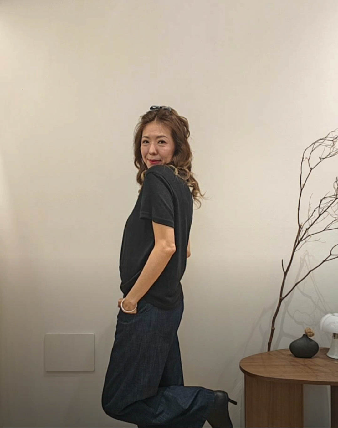 💍K8265  ▶️牛仔闊腿褲 👉S(W:70cm H:108cm) M(W:74cm H:112cm) L(W:78cm H:116cm) XL(W:82cm H:120cm) L:98cm